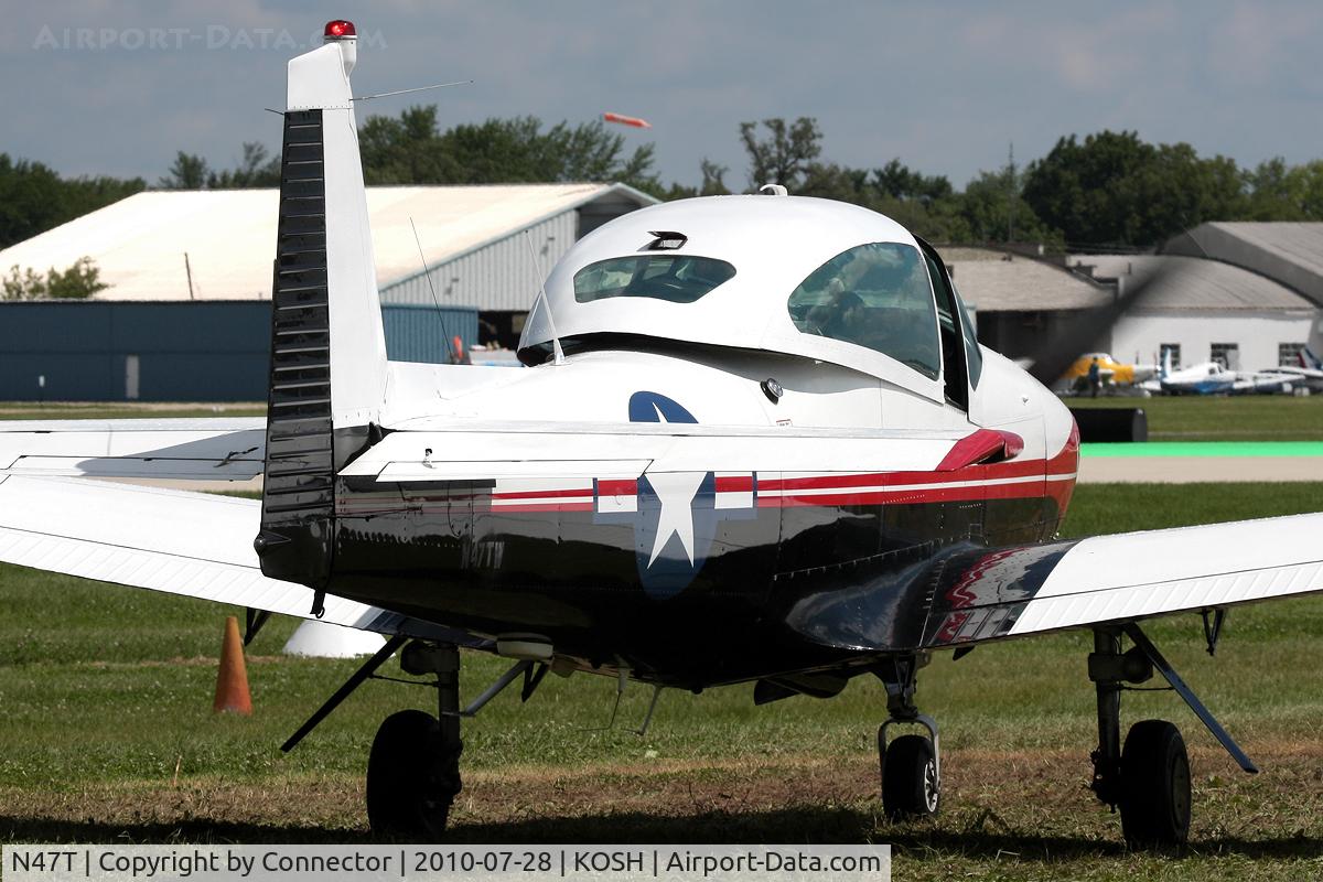 N47T, 1947 North American Navion (NA-145) C/N NAV-4-685, Painted as N47TW for reasons unknown.