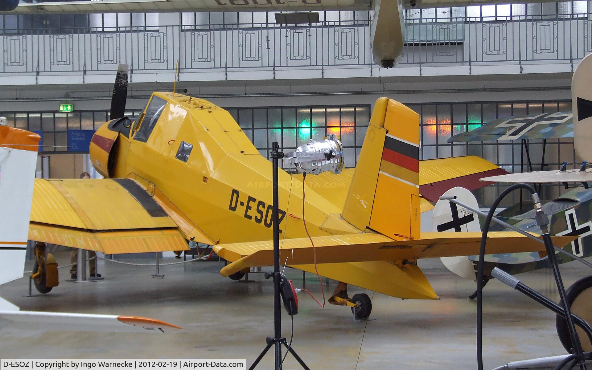 D-ESOZ, Let Z-37A Cmelak C/N 08-18, Let Z-37 Cmelak at the Deutsches Museum Flugwerft Schleißheim, Oberschleißheim