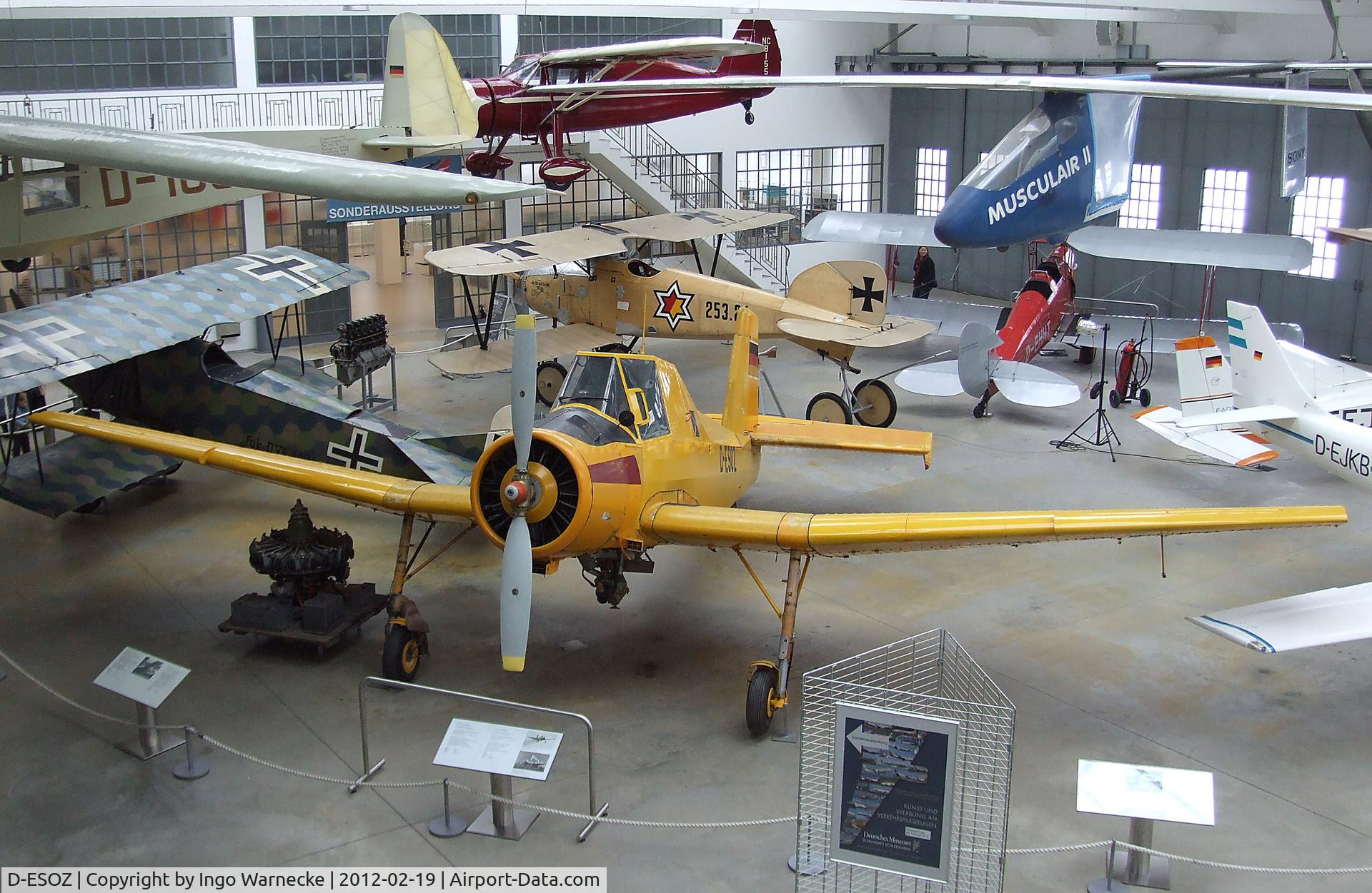 D-ESOZ, Let Z-37A Cmelak C/N 08-18, Let Z-37 Cmelak at the Deutsches Museum Flugwerft Schleißheim, Oberschleißheim