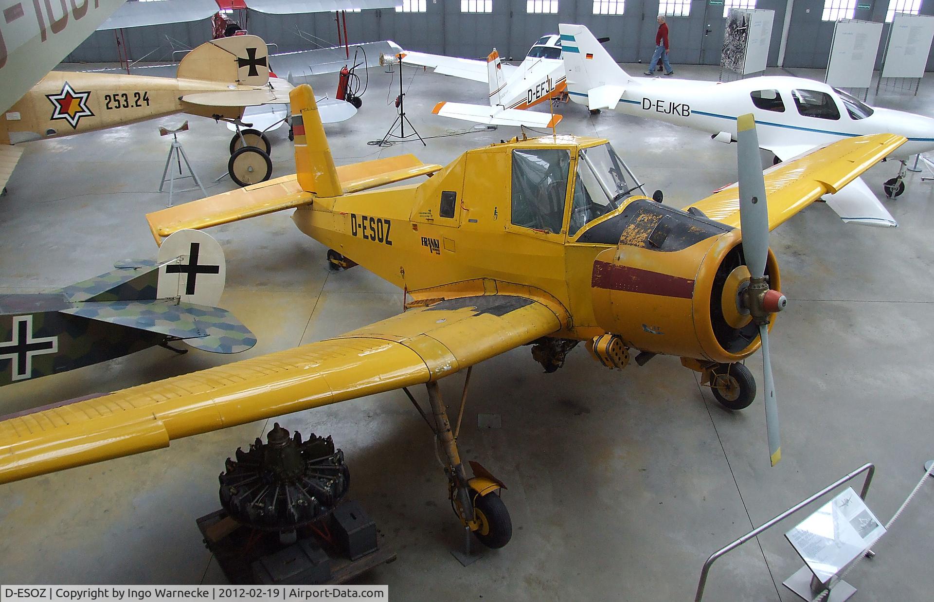 D-ESOZ, Let Z-37A Cmelak C/N 08-18, Let Z-37 Cmelak at the Deutsches Museum Flugwerft Schleißheim, Oberschleißheim