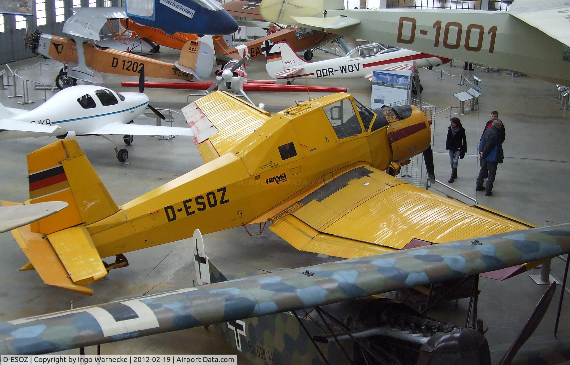 D-ESOZ, Let Z-37A Cmelak C/N 08-18, Let Z-37 Cmelak at the Deutsches Museum Flugwerft Schleißheim, Oberschleißheim