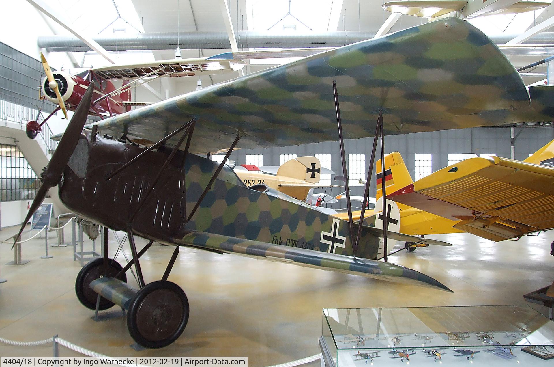 4404/18, Fokker D-VII C/N Not found 4404/18, Fokker D VII at the Deutsches Museum Flugwerft Schleißheim, Oberschleißheim