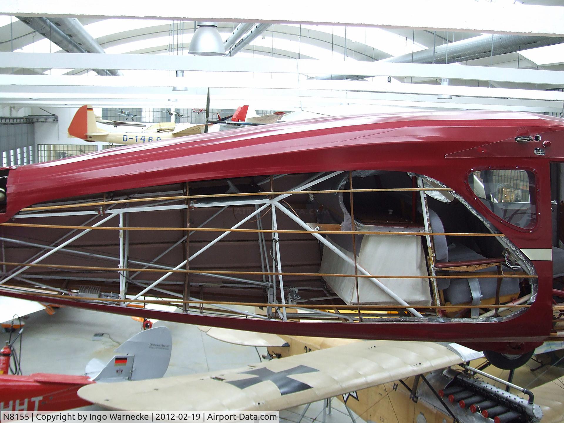 N8155, 1946 Fairchild 24W-46 C/N W46251, Fairchild 24W-46 (minus starboard wing and starboard/underside outer skin) at the Deutsches Museum Flugwerft Schleißheim, Oberschleißheim