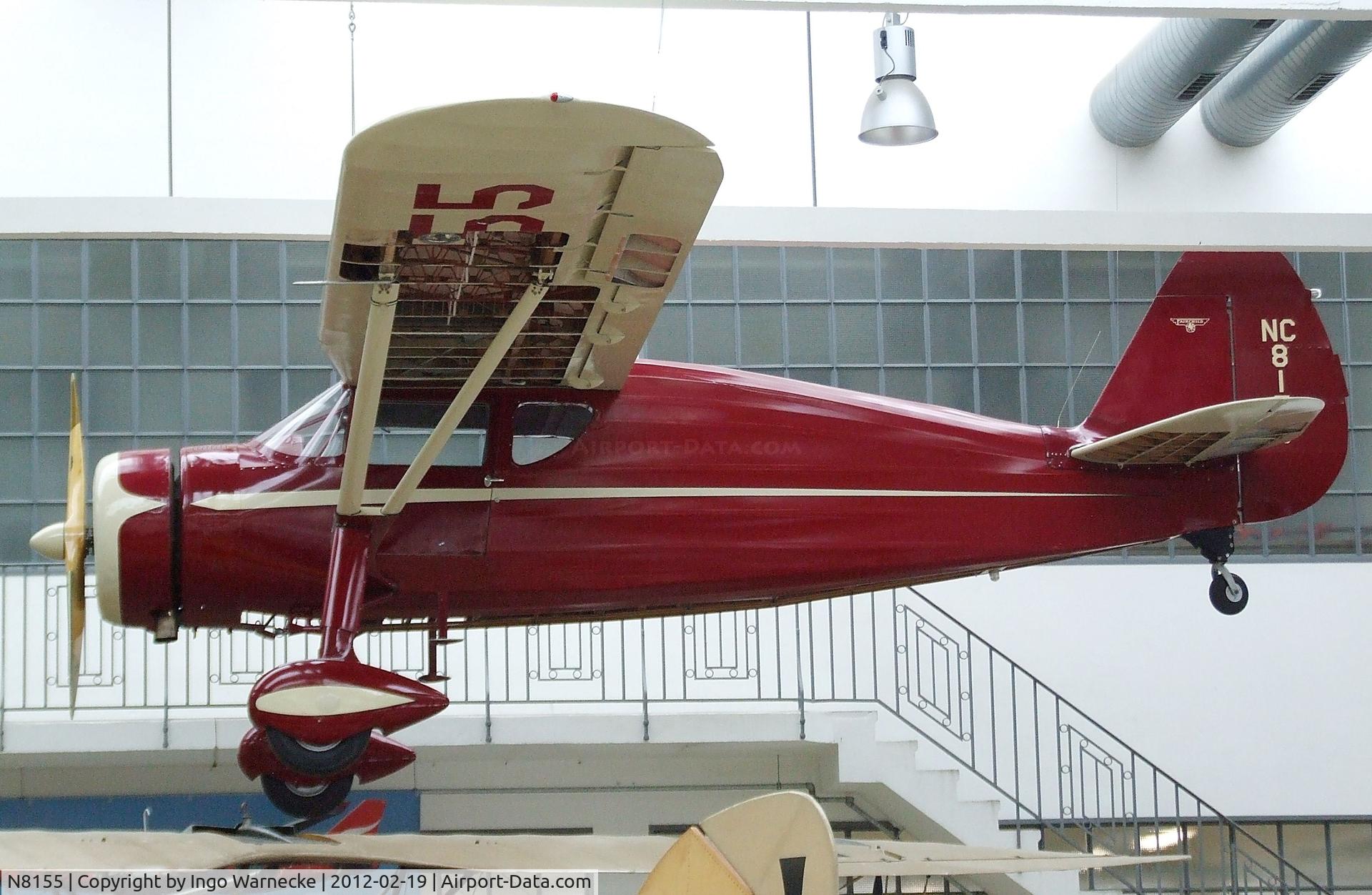 N8155, 1946 Fairchild 24W-46 C/N W46251, Fairchild 24W-46 (minus starboard wing and starboard/underside outer skin) at the Deutsches Museum Flugwerft Schleißheim, Oberschleißheim