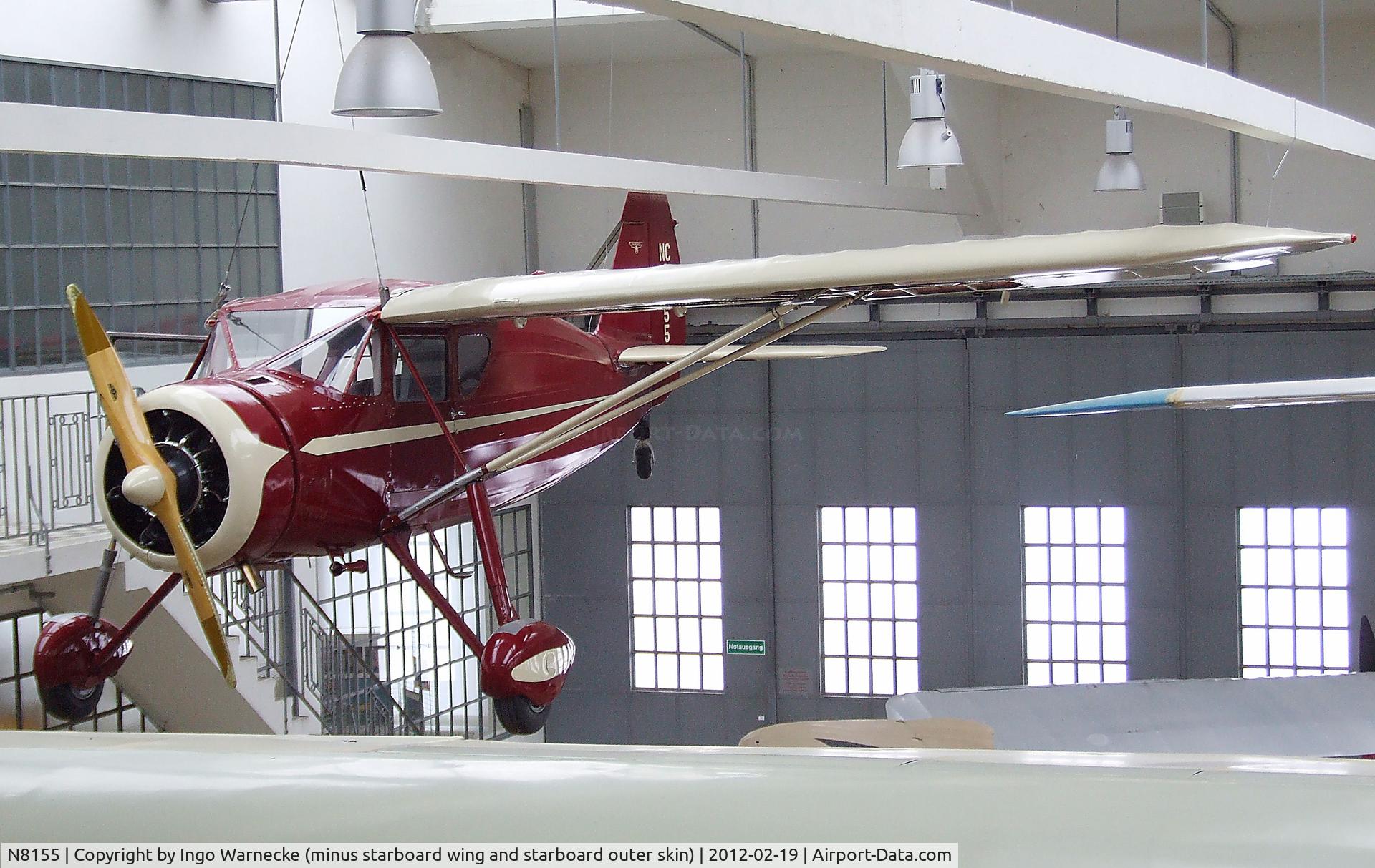 N8155, 1946 Fairchild 24W-46 C/N W46251, Fairchild 24W-46(minus starboard wing and starboard/underside outer skin) at the Deutsches Museum Flugwerft Schleißheim, Oberschleißheim