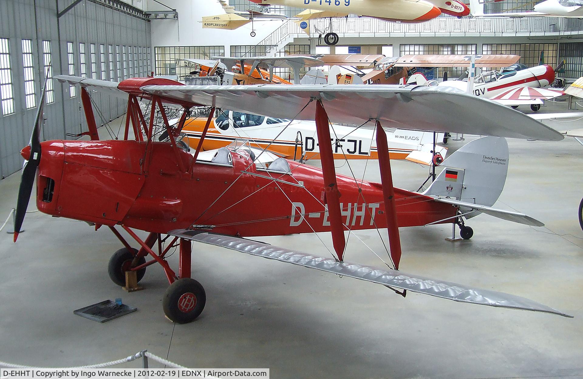 D-EHHT, De Havilland DH-82A Tiger Moth II C/N 85478, De Havilland D.H.82A Tiger Moth at the Deutsches Museum Flugwerft Schleißheim, Oberschleißheim