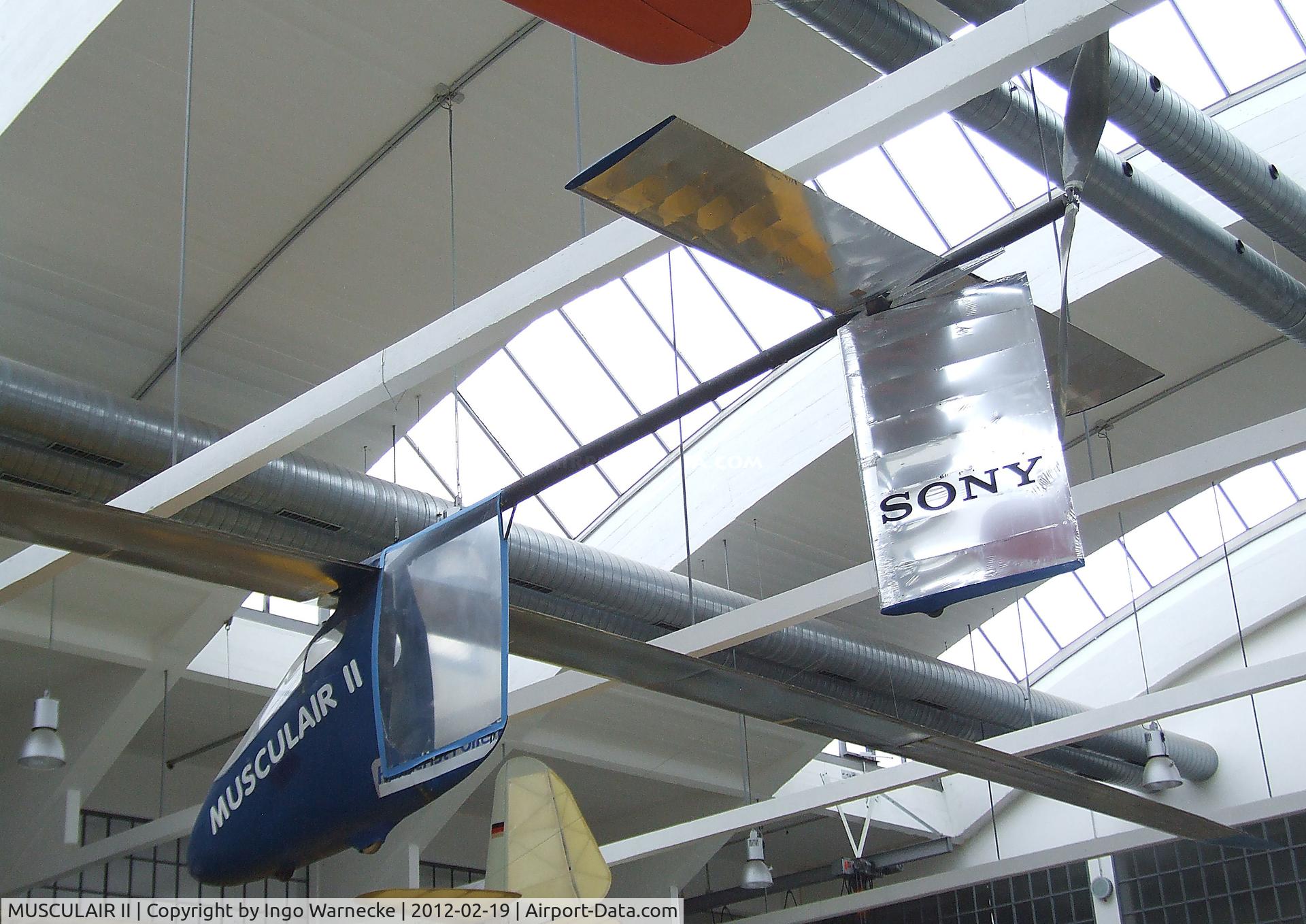 MUSCULAIR II, 1985 Rochelt Musculair II C/N 01, Günther Rochelt Musculair II human-powered aircraft at the Deutsches Museum Flugwerft Schleißheim, Oberschleißheim