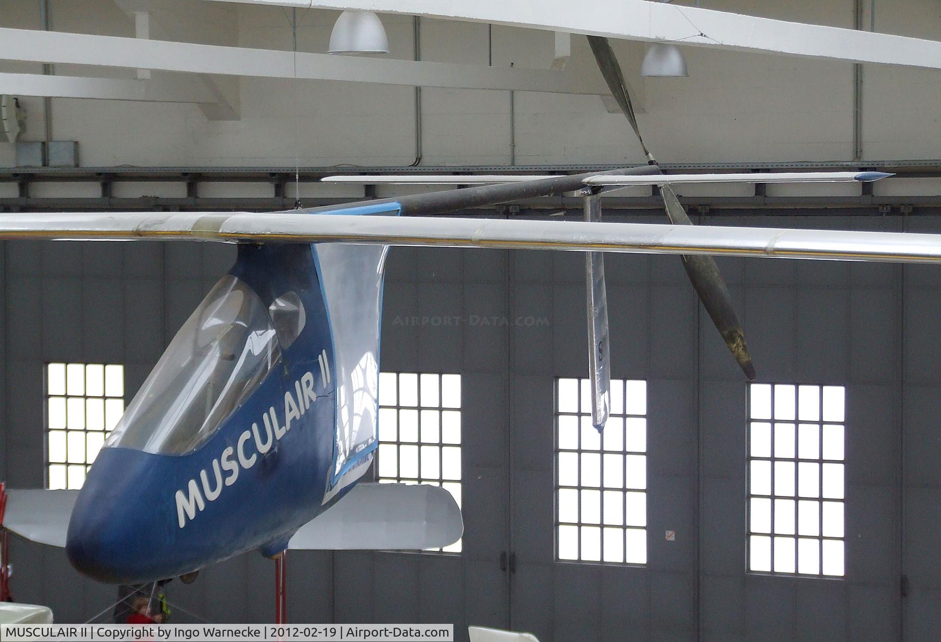 MUSCULAIR II, 1985 Rochelt Musculair II C/N 01, Günther Rochelt Musculair II human-powered aircraft at the Deutsches Museum Flugwerft Schleißheim, Oberschleißheim