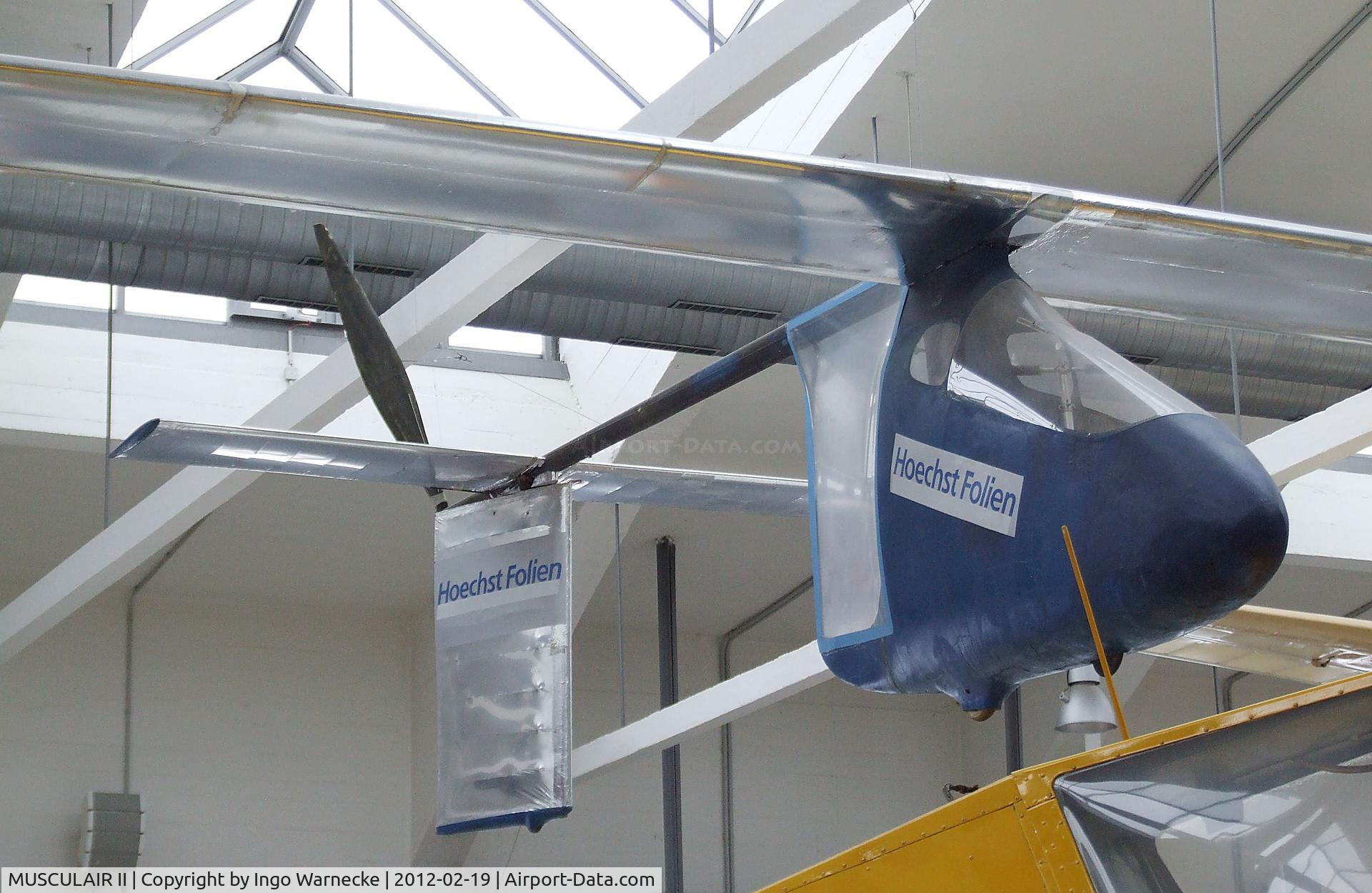 MUSCULAIR II, 1985 Rochelt Musculair II C/N 01, Günther Rochelt Musculair II human-powered aircraft at the Deutsches Museum Flugwerft Schleißheim, Oberschleißheim