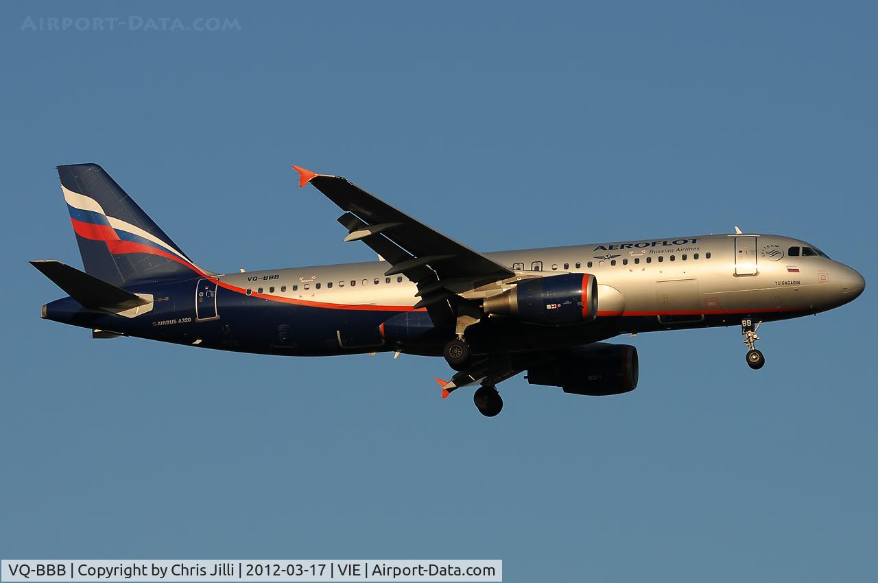 VQ-BBB, 2009 Airbus A320-214 C/N 3823, Aeroflot