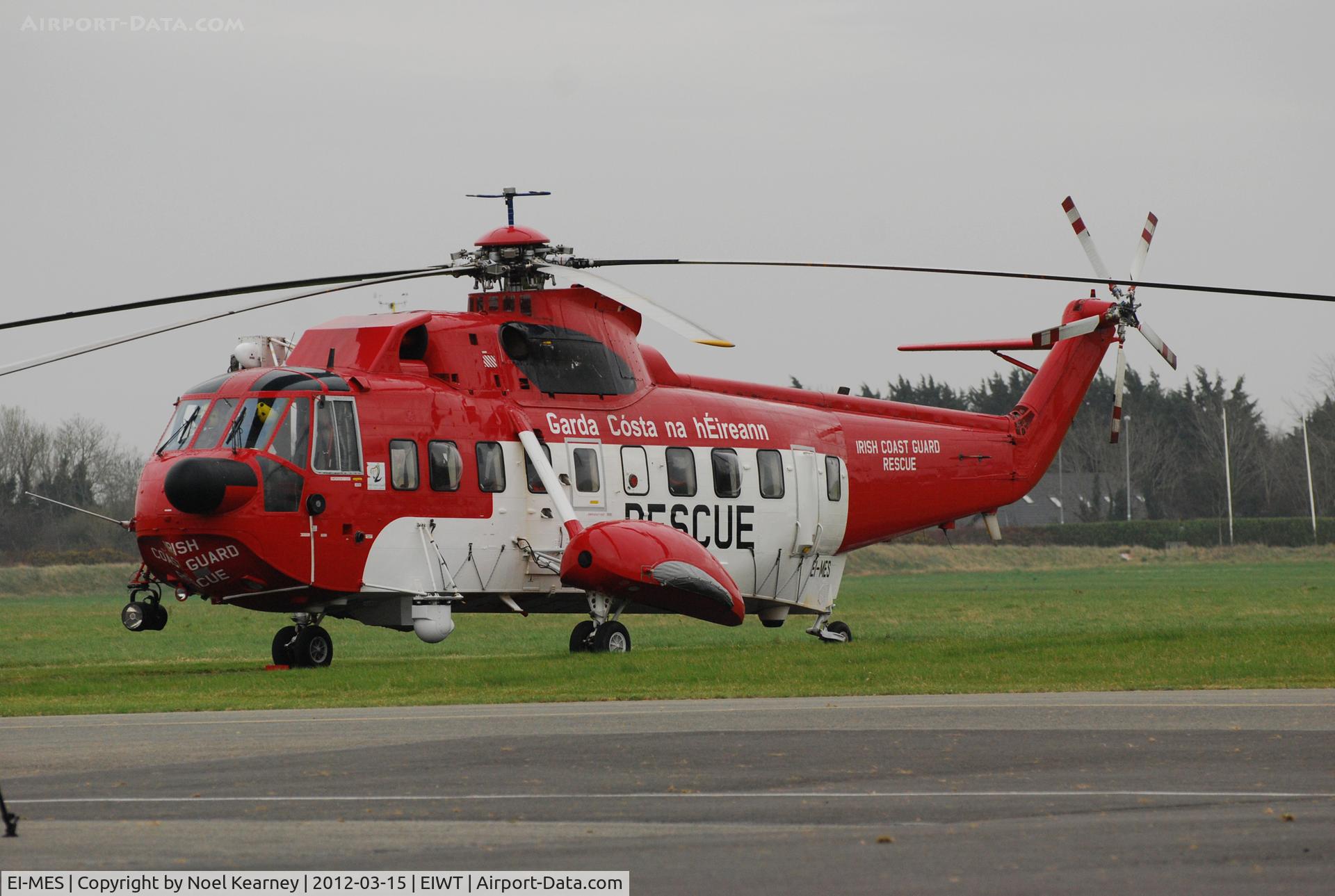 EI-MES, 1977 Sikorsky S-61N C/N 61776, Irish Coast Guard Sea King, parked on the apron at Weston.
