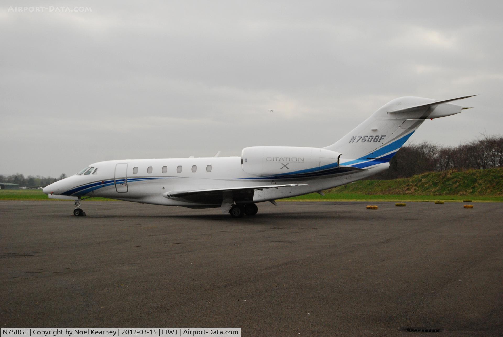 N750GF, 2005 Cessna 750 Citation X C/N 750-0244, Parked on the apron at Weston