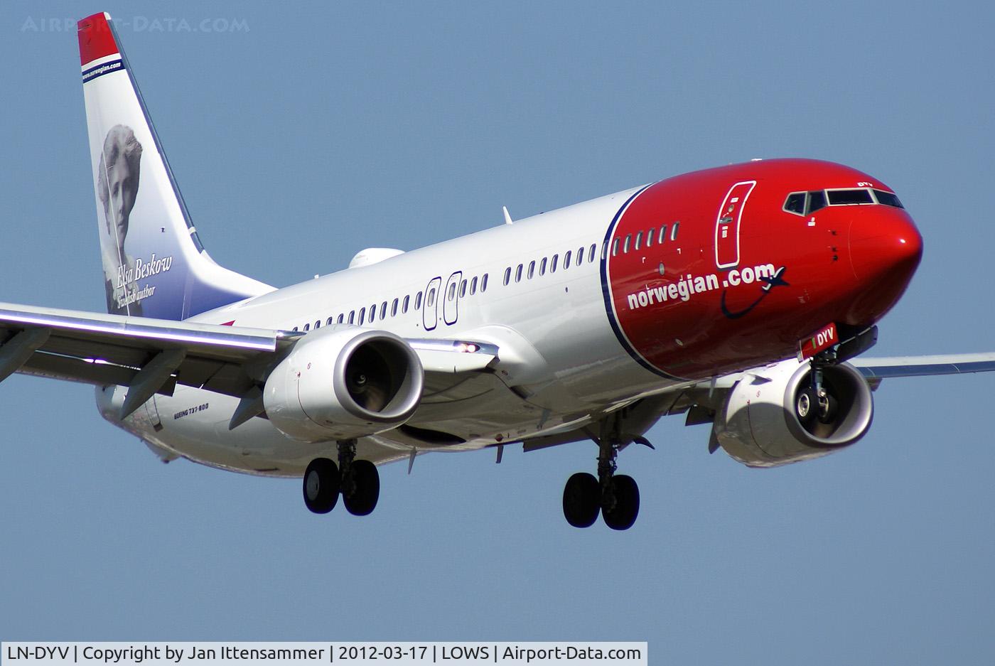 LN-DYV, 2012 Boeing 737-8JP C/N 39009, LN-DYV @ LOWS