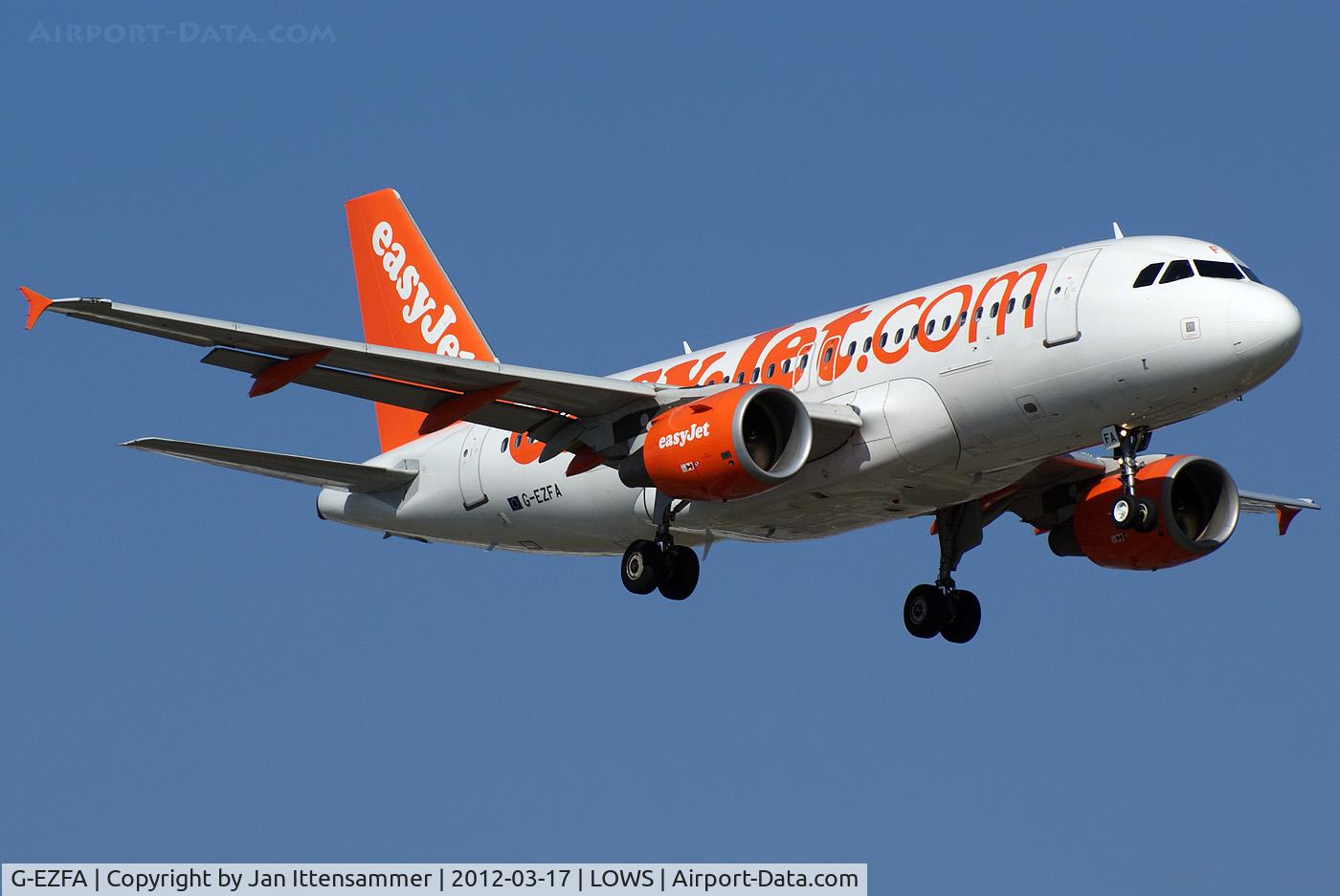 G-EZFA, 2009 Airbus A319-111 C/N 3788, G-EZFA @ LOWS