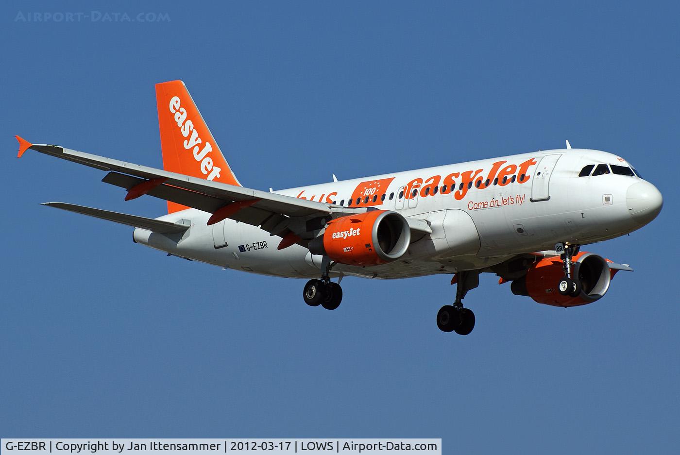 G-EZBR, 2007 Airbus A319-111 C/N 3088, G-EZBR @ LOWS