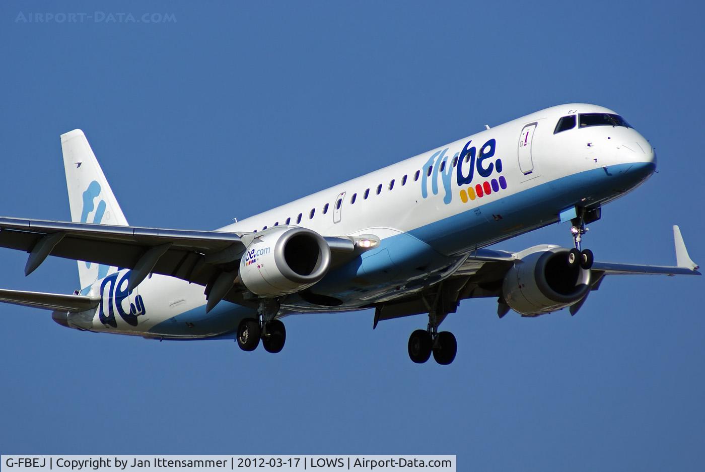 G-FBEJ, 2007 Embraer 195LR (ERJ-190-200LR) C/N 19000155, G-FBEJ @ LOWS
