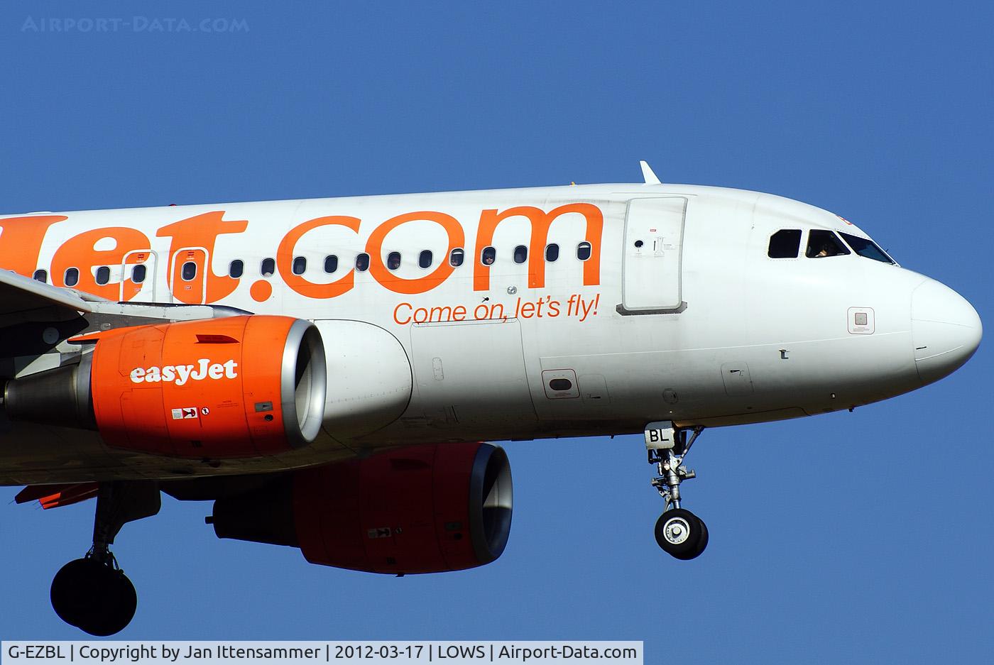 G-EZBL, 2007 Airbus A319-111 C/N 3053, G-EZBL @ LOWS