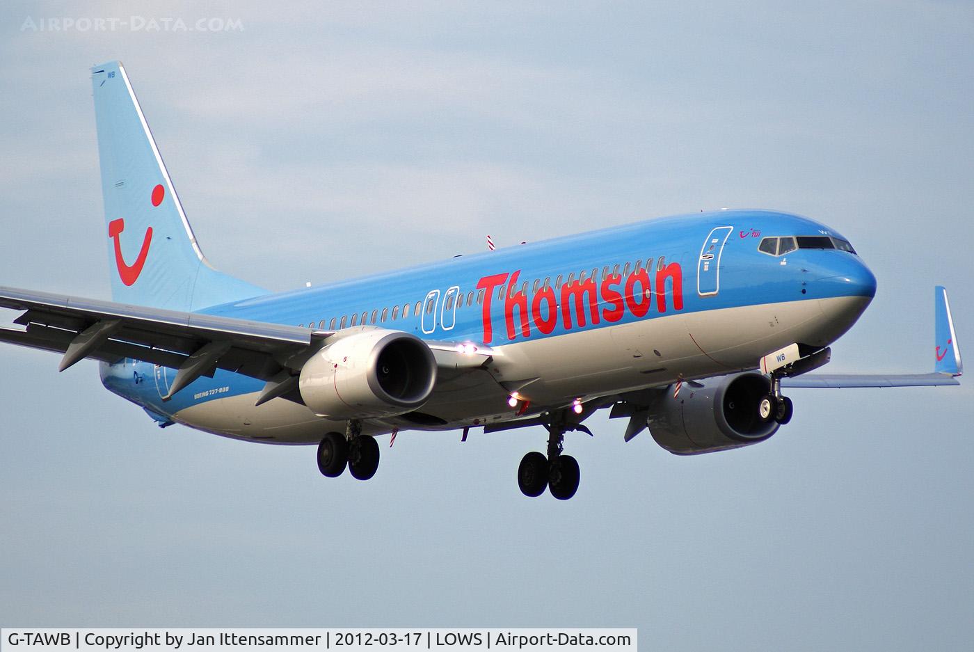 G-TAWB, 2012 Boeing 737-8K5 C/N 37242, G-TAWB @ LOWS