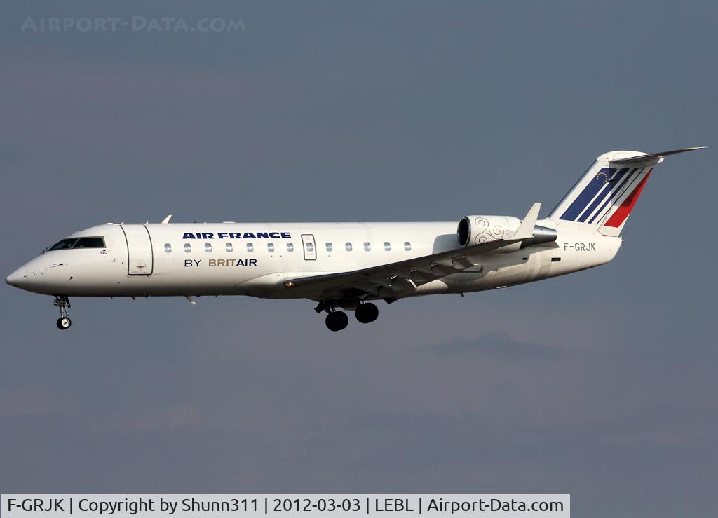 F-GRJK, 1998 Canadair CRJ-100ER (CL-600-2B19) C/N 7219, Landing rwy 25R
