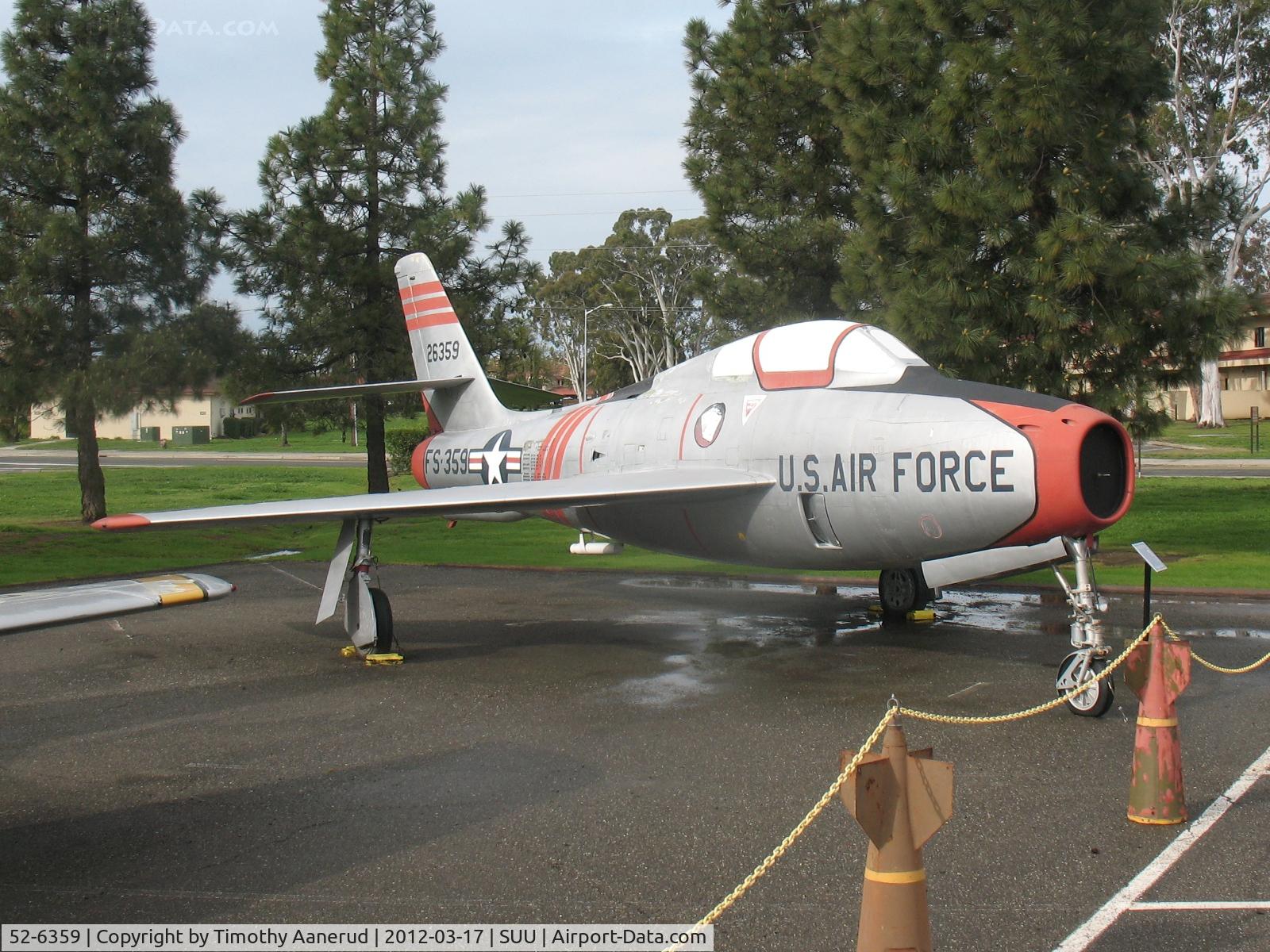 52-6359, Republic F-84F Thunderstreak C/N Not found 52-6359, Republic F-84F-30-RE, c/n: unknown