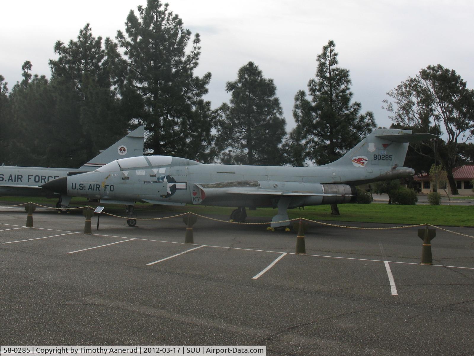 58-0285, McDonnell F-101B-105-MC Voodoo C/N 657, McDonnell F-101B-105-MC, c/n: 657