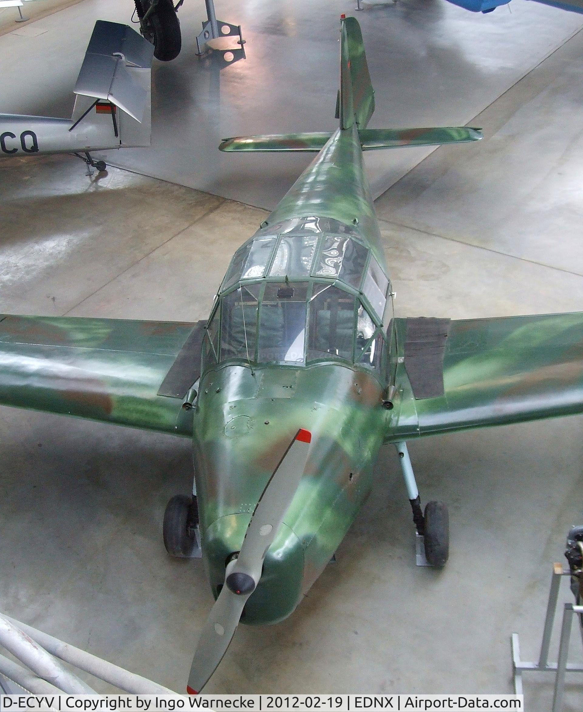 D-ECYV, 1944 Bucker Bu-181B-1 Bestmann C/N 331381, Bücker Bü 181B-1 Bestmann at the Deutsches Museum Flugwerft Schleißheim, Oberschleißheim