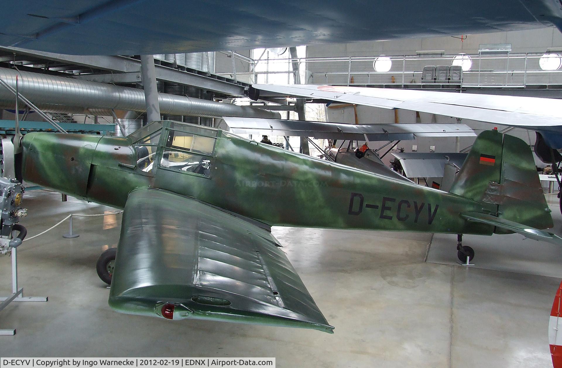 D-ECYV, 1944 Bucker Bu-181B-1 Bestmann C/N 331381, Bücker Bü 181B-1 Bestmann at the Deutsches Museum Flugwerft Schleißheim, Oberschleißheim