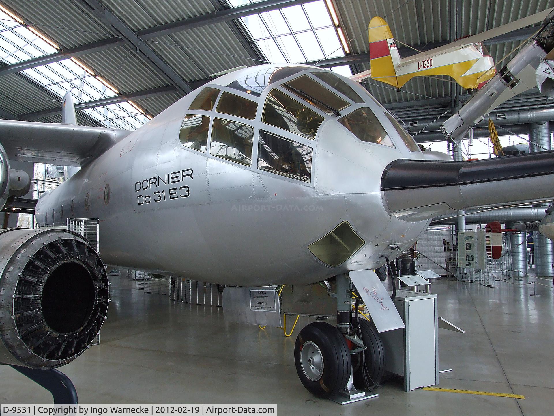 D-9531, 1967 Dornier Do-31 C/N E3, Dornier Do 31 at the Deutsches Museum Flugwerft Schleißheim, Oberschleißheim