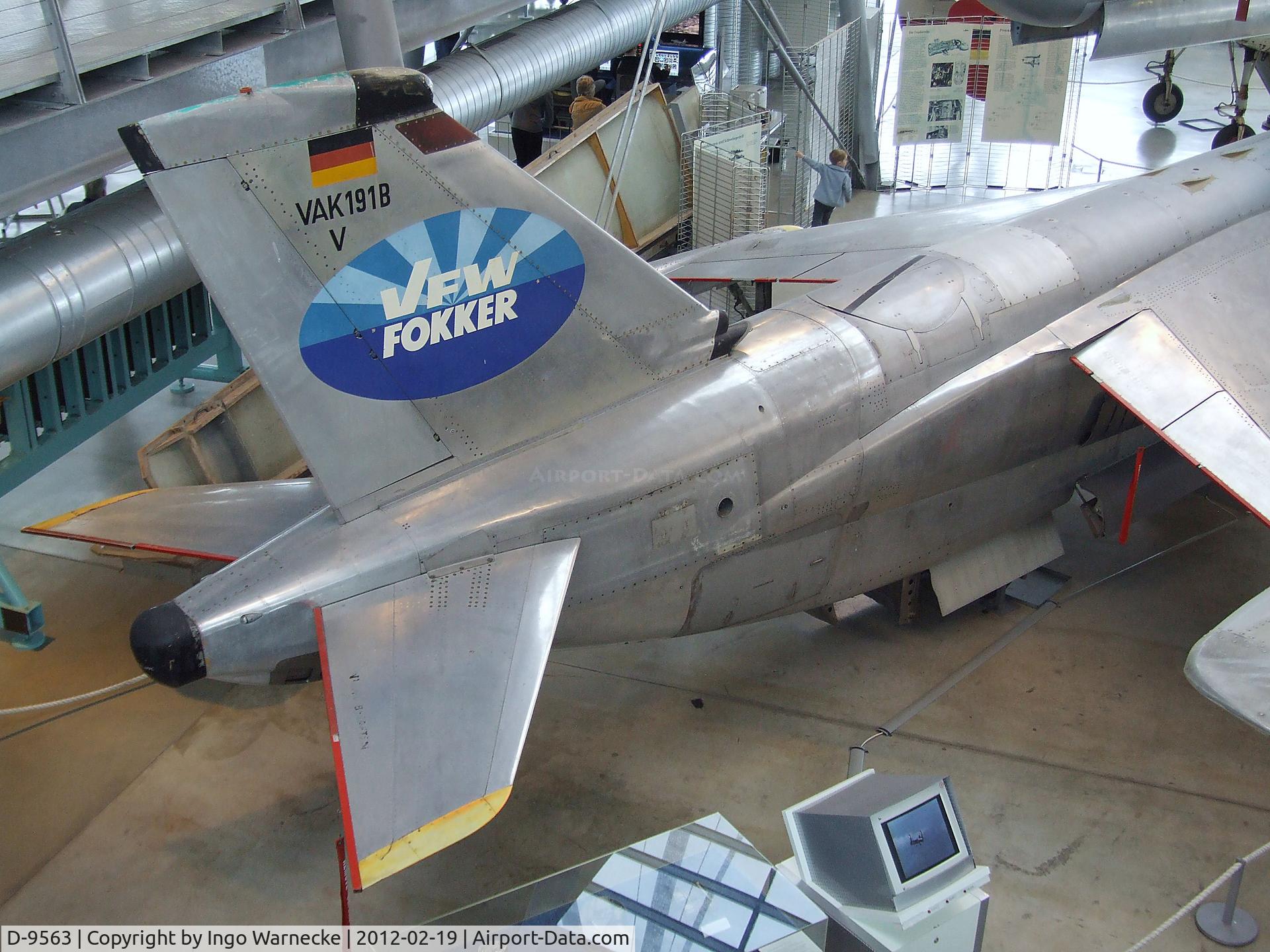 D-9563, 1970 VFW-Fokker VAK-191B C/N V1, VFW-Fokker VAK-191B at the Deutsches Museum Flugwerft Schleißheim, Oberschleißheim