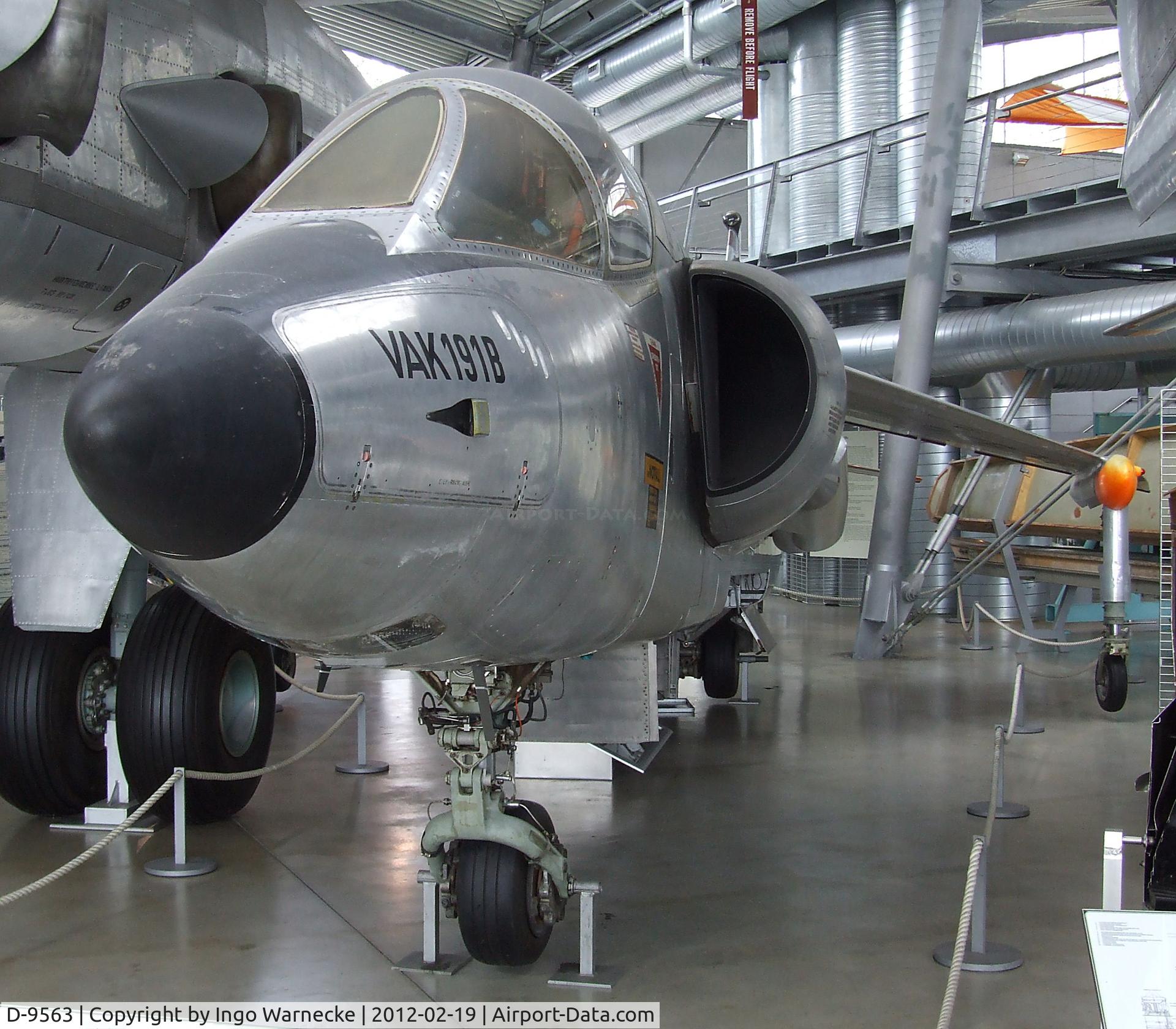 D-9563, 1970 VFW-Fokker VAK-191B C/N V1, VFW-Fokker VAK-191B at the Deutsches Museum Flugwerft Schleißheim, Oberschleißheim