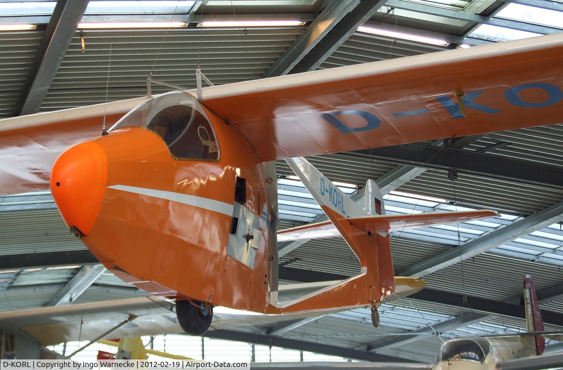 D-KORL, 1964 Wiesloch Krahe IV C/N **, Raab (P. Gerold) Krähe IV at the Deutsches Museum Flugwerft Schleißheim, Oberschleißheim