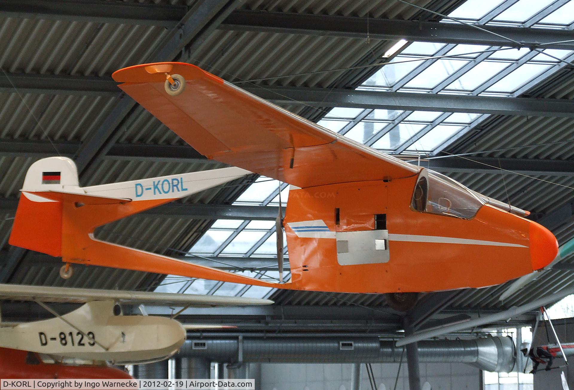 D-KORL, 1964 Wiesloch Krahe IV C/N **, Raab (P. Gerold) Krähe IV at the Deutsches Museum Flugwerft Schleißheim, Oberschleißheim