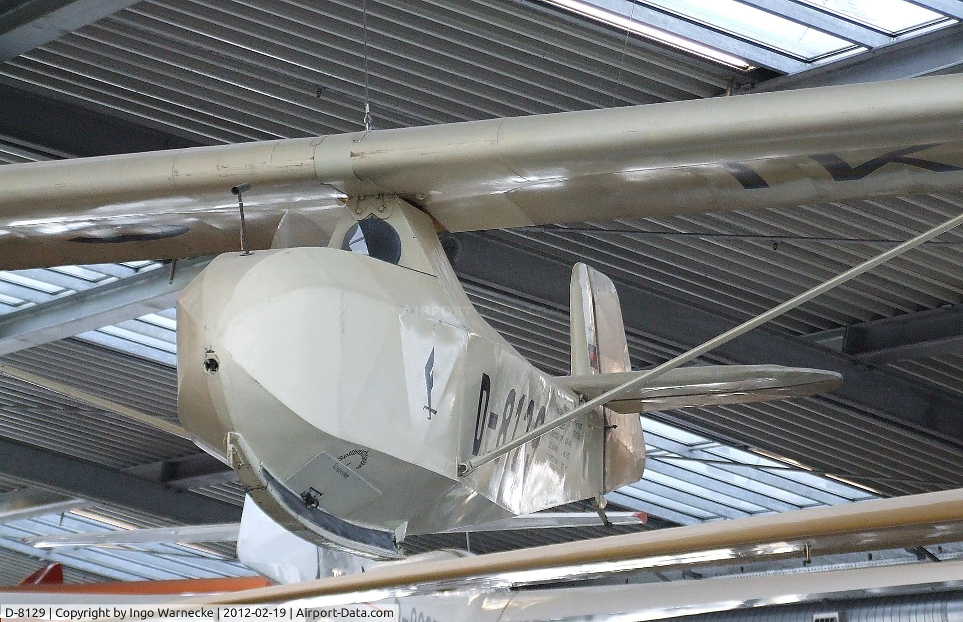D-8129, 1942 Schempp-Hirth Hutter H 17a C/N 1, Schempp-Hirth Hütter H 17a at the Deutsches Museum Flugwerft Schleißheim, Oberschleißheim