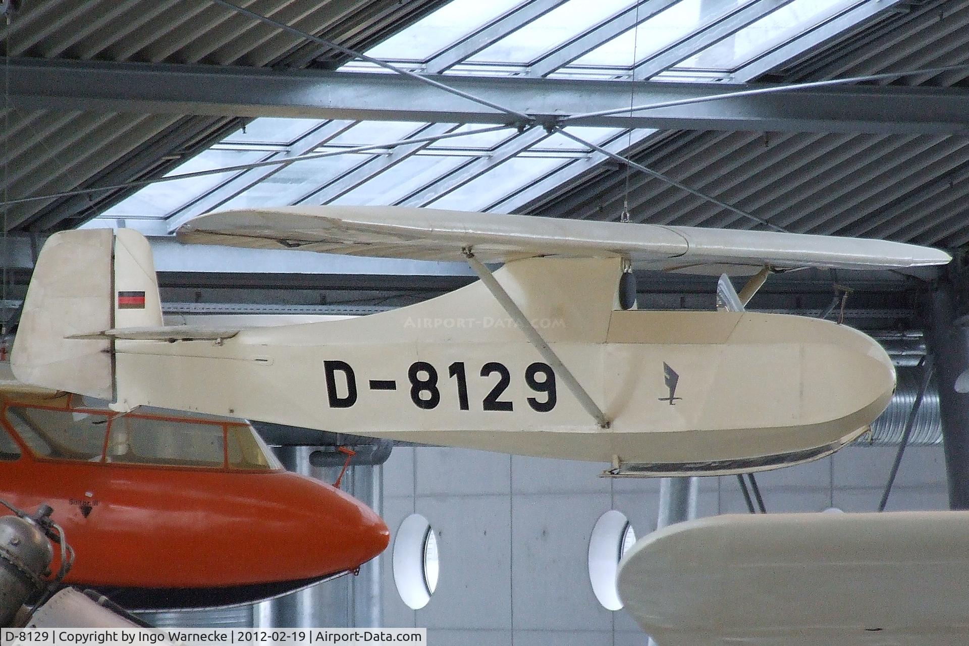 D-8129, 1942 Schempp-Hirth Hutter H 17a C/N 1, Schempp-Hirth Hütter H 17a at the Deutsches Museum Flugwerft Schleißheim, Oberschleißheim