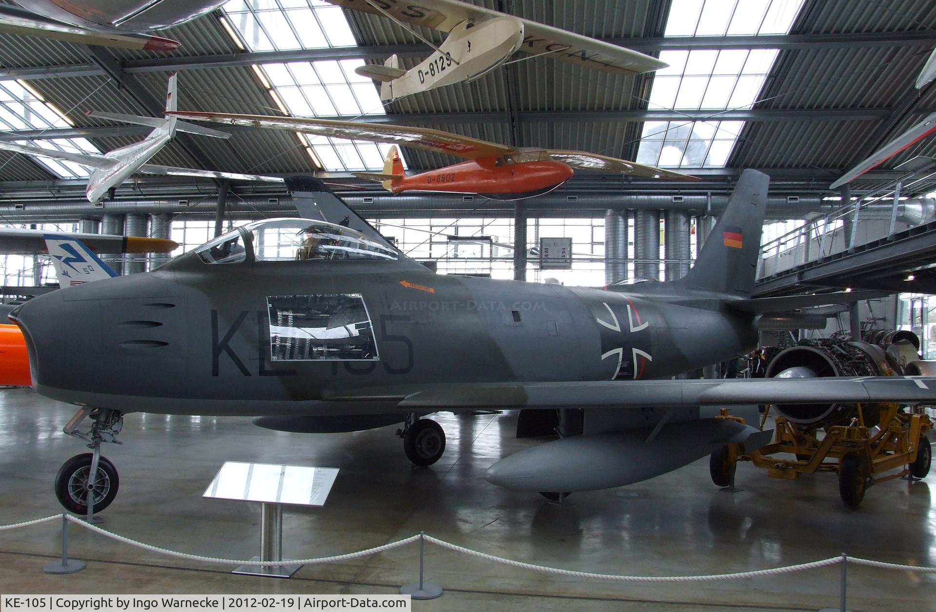 KE-105, Canadair CL-13B Sabre 6 C/N S6-1659, Canadair CL-13B Sabre 6 (North American F-86 Sabre) at the Deutsches Museum Flugwerft Schleißheim, Oberschleißheim