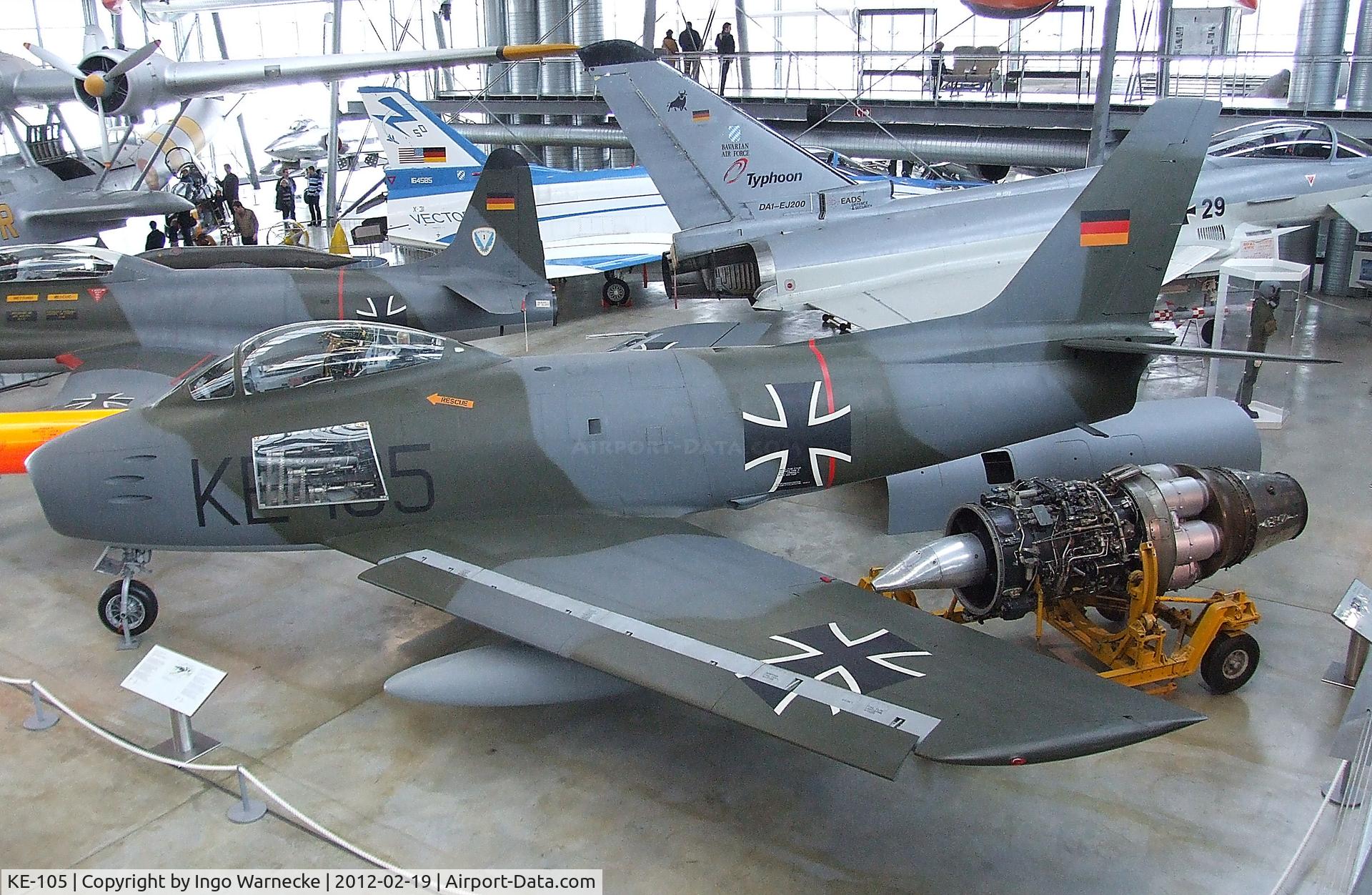 KE-105, Canadair CL-13B Sabre 6 C/N S6-1659, Canadair CL-13B Sabre 6 (North American F-86 Sabre) at the Deutsches Museum Flugwerft Schleißheim, Oberschleißheim