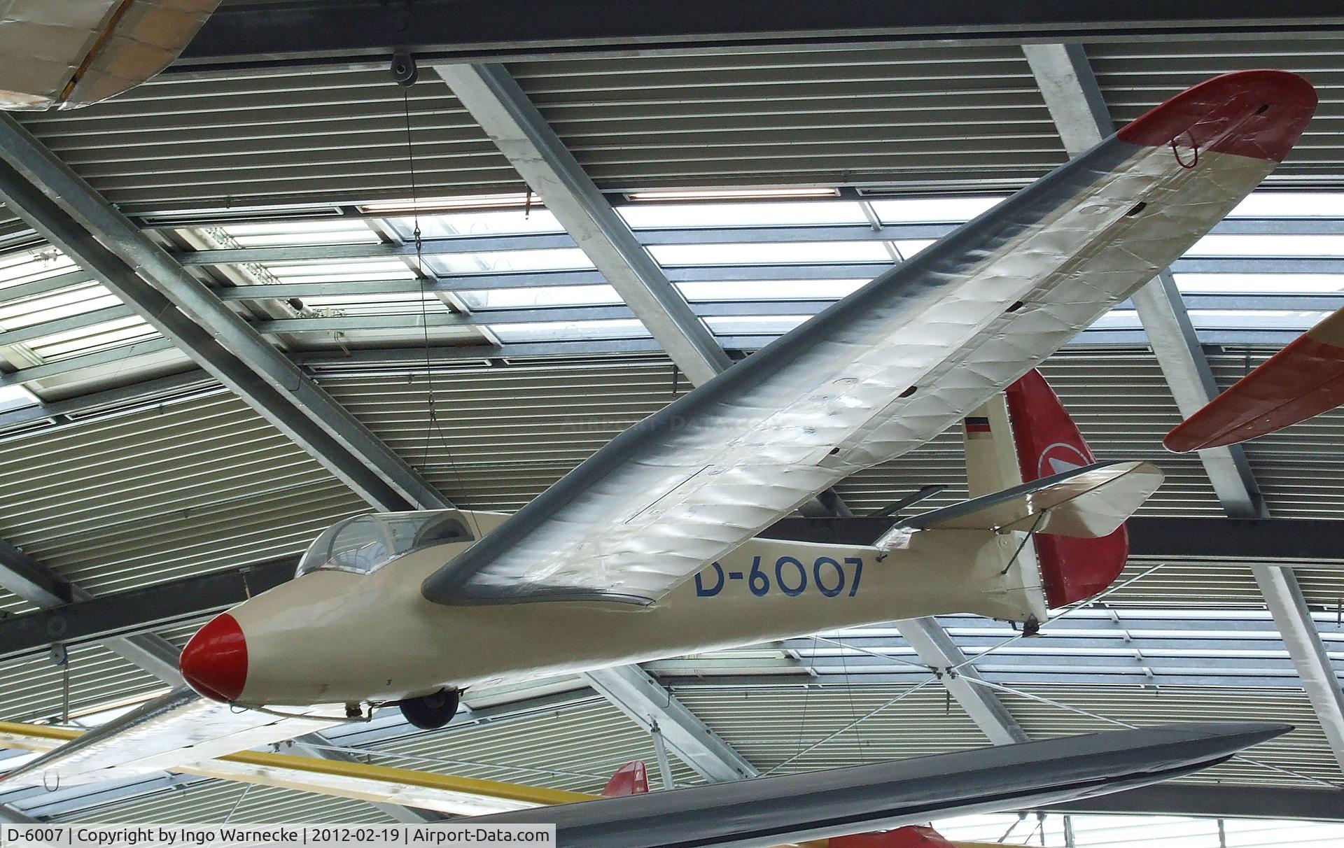 D-6007, Goppingen Go.IV Govier III C/N 406, Schempp-Hirth Göppingen Gö 4 III Goevier at the Deutsches Museum Flugwerft Schleißheim, Oberschleißheim