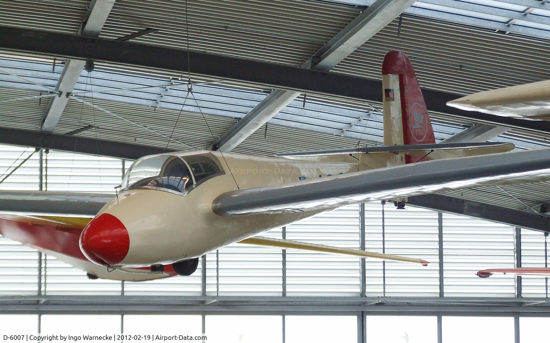 D-6007, Goppingen Go.IV Govier III C/N 406, Schempp-Hirth Göppingen Gö 4 III Goevier at the Deutsches Museum Flugwerft Schleißheim, Oberschleißheim
