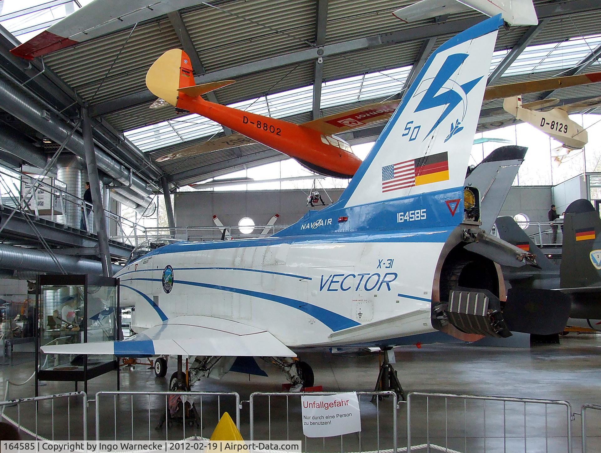 164585, Rockwell-MBB X-31A C/N 2, Rockwell-MBB X-31A Vector at the Deutsches Museum Flugwerft Schleißheim, Oberschleißheim