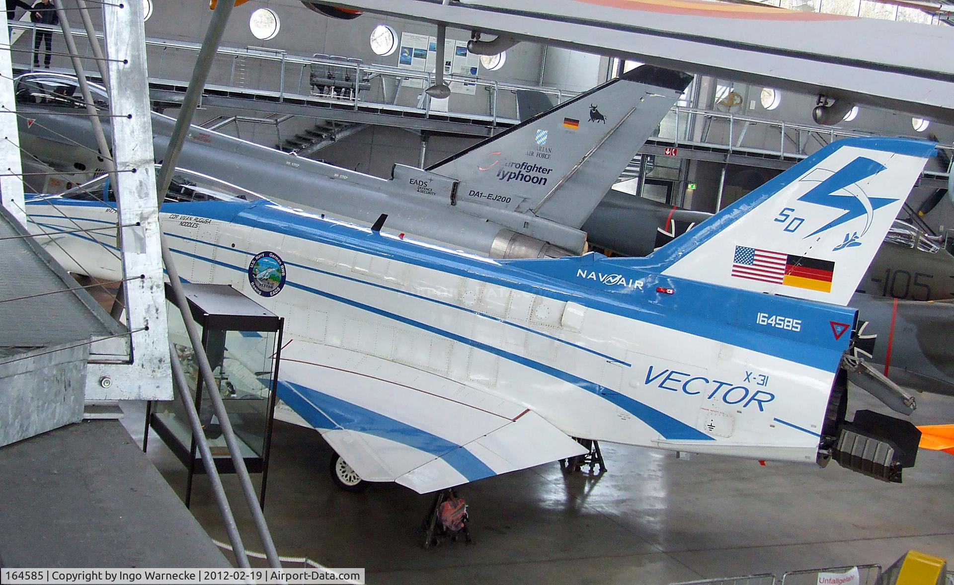 164585, Rockwell-MBB X-31A C/N 2, Rockwell-MBB X-31A Vector at the Deutsches Museum Flugwerft Schleißheim, Oberschleißheim