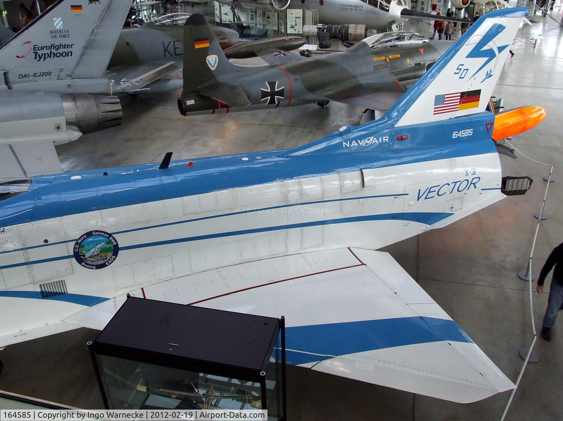 164585, Rockwell-MBB X-31A C/N 2, Rockwell-MBB X-31A Vector at the Deutsches Museum Flugwerft Schleißheim, Oberschleißheim