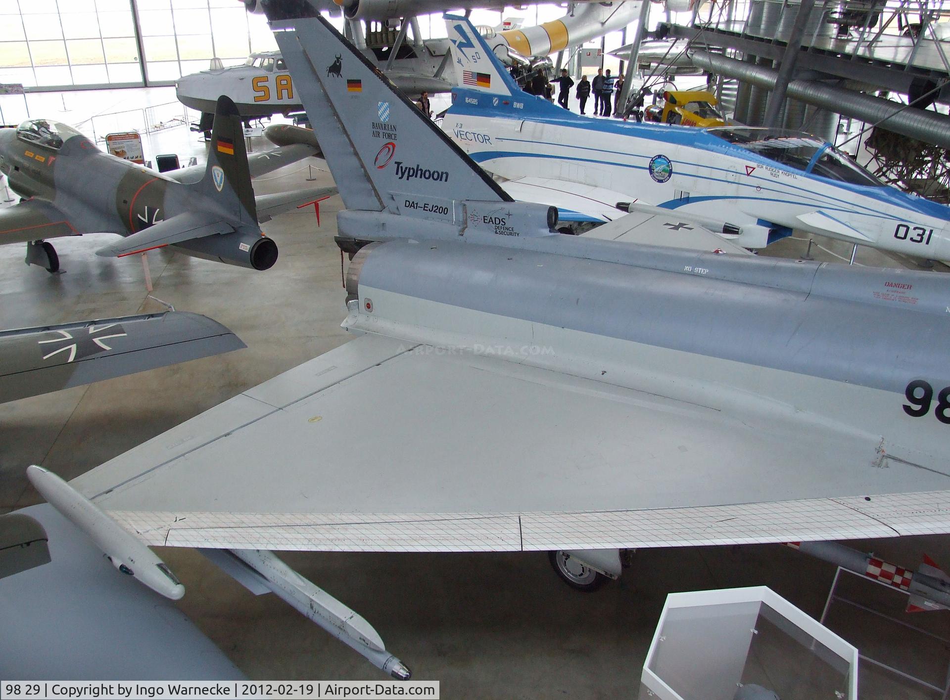 98 29, 1994 Eurofighter EF-2000 Typhoon S C/N DA1, Eurofighter EF2000 (1st prototype) at the Deutsches Museum Flugwerft Schleißheim, Oberschleißheim