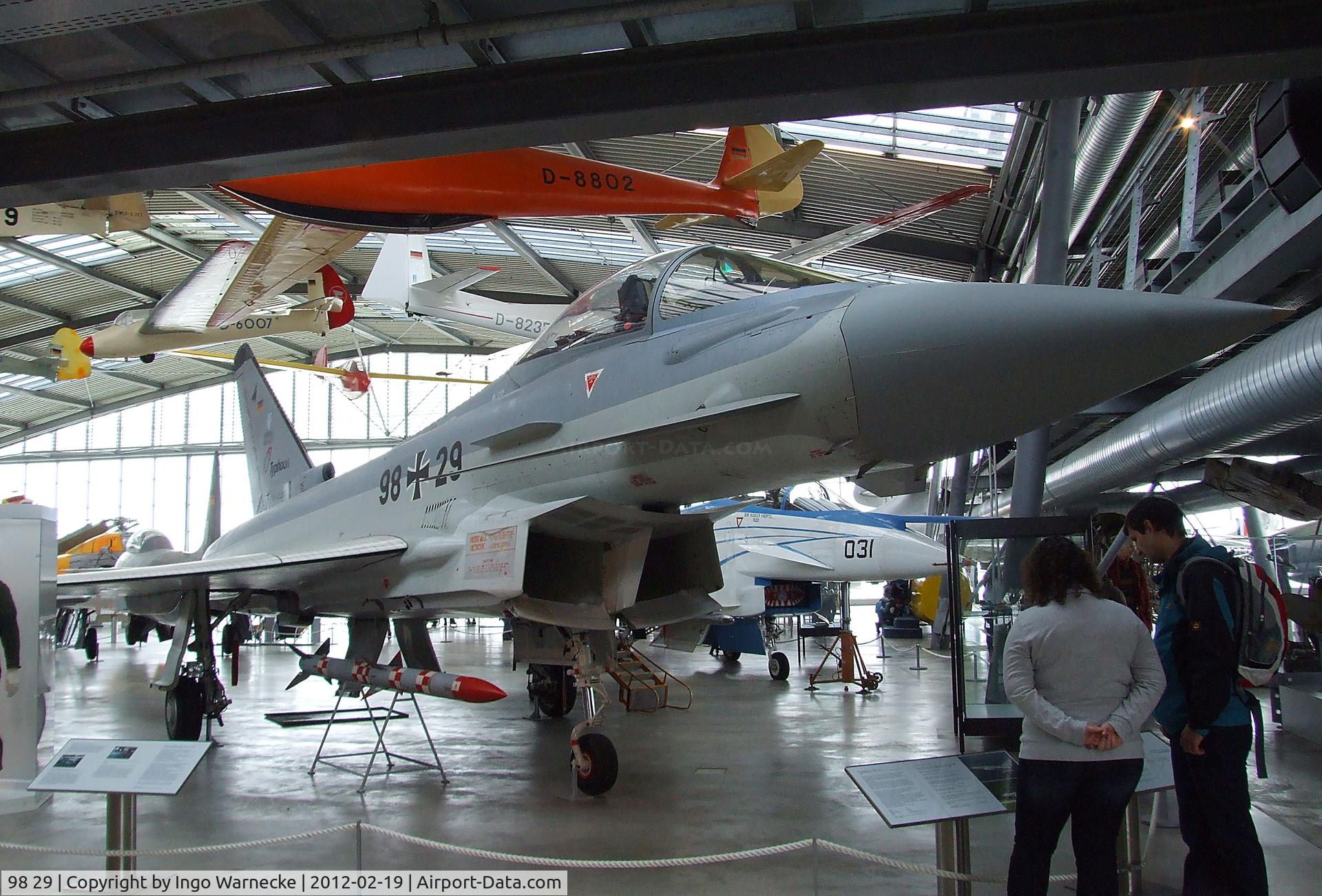 98 29, 1994 Eurofighter EF-2000 Typhoon S C/N DA1, Eurofighter EF2000 (1st prototype) at the Deutsches Museum Flugwerft Schleißheim, Oberschleißheim