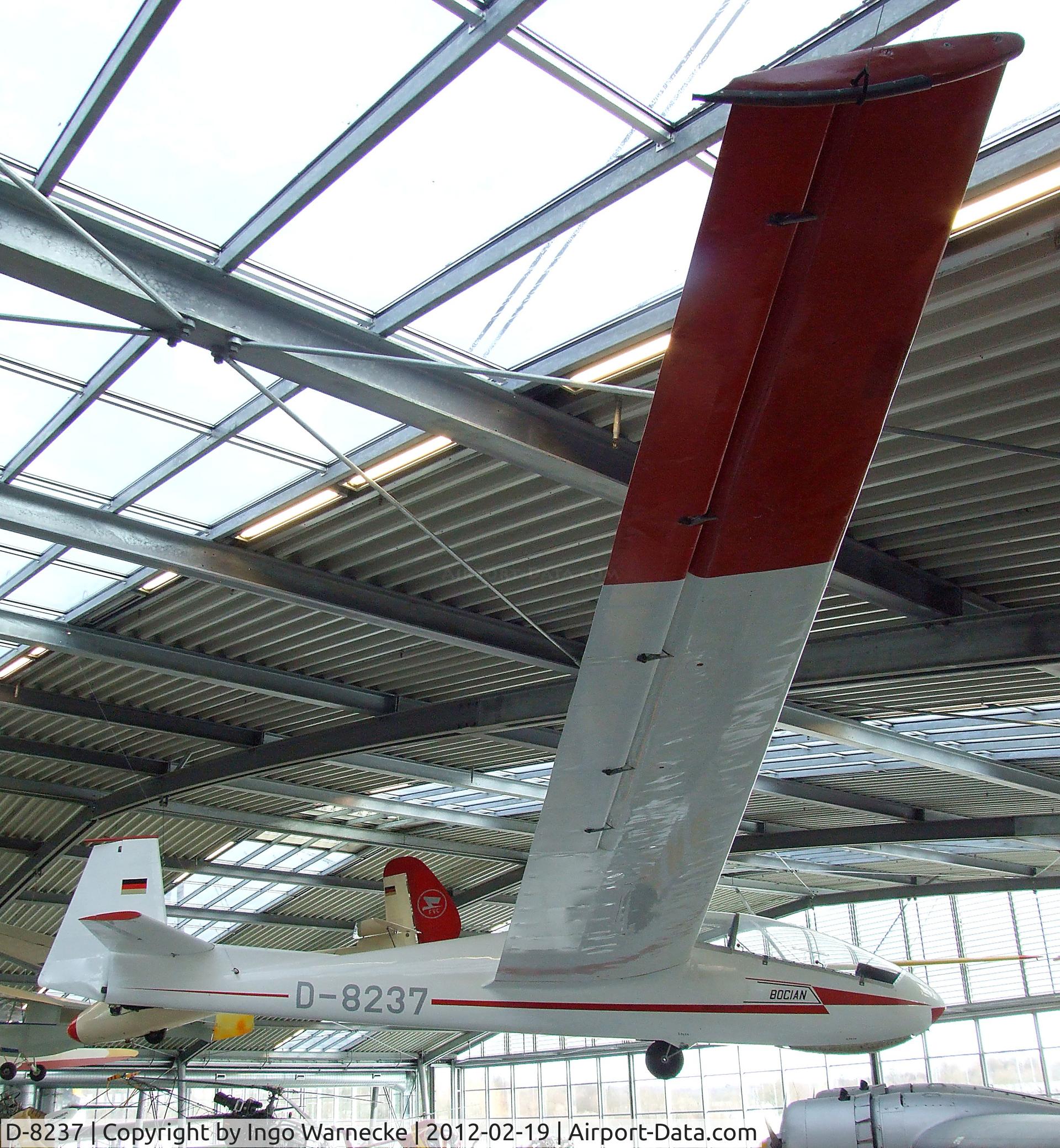 D-8237, PZL-Bielsko SZD-9bis Bocian C/N Not found D-8237, PZL SZD-9bis Bocian at the Deutsches Museum Flugwerft Schleißheim, Oberschleißheim