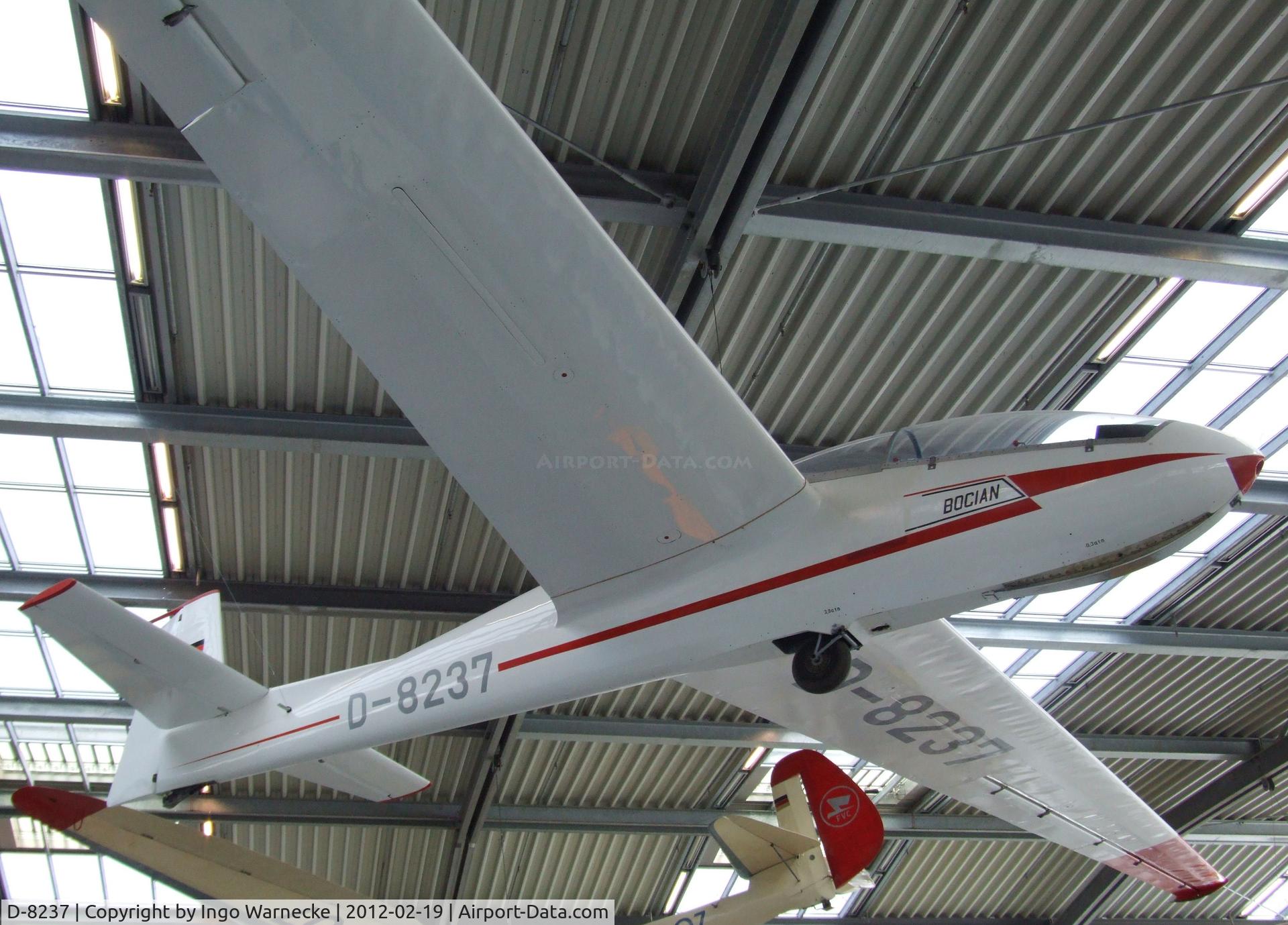 D-8237, PZL-Bielsko SZD-9bis Bocian C/N Not found D-8237, PZL SZD-9bis Bocian at the Deutsches Museum Flugwerft Schleißheim, Oberschleißheim