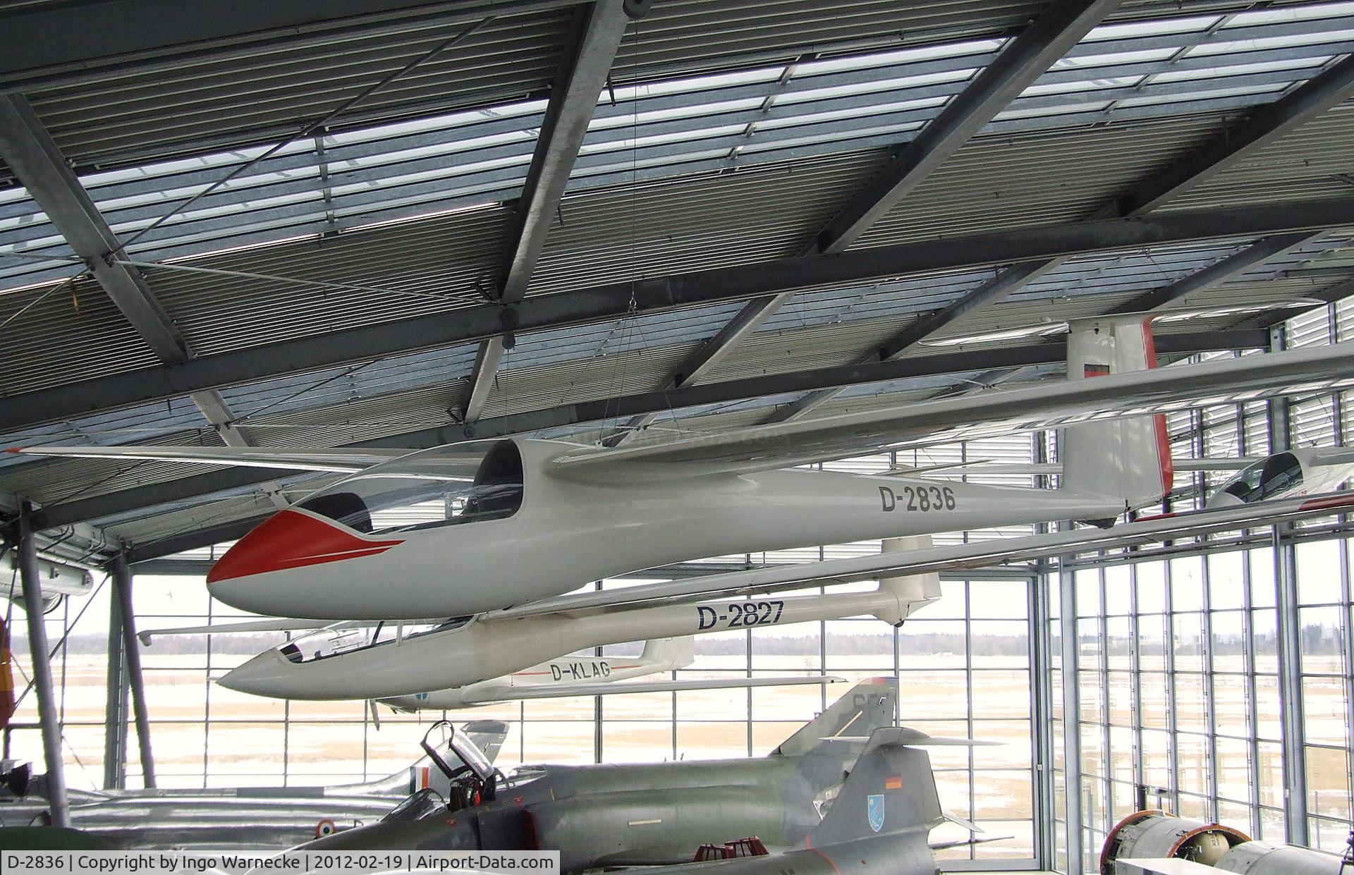 D-2836, 1967 Bolkow Phoebus C C/N 801, Bölkow Phoebus C at the Deutsches Museum Flugwerft Schleißheim, Oberschleißheim