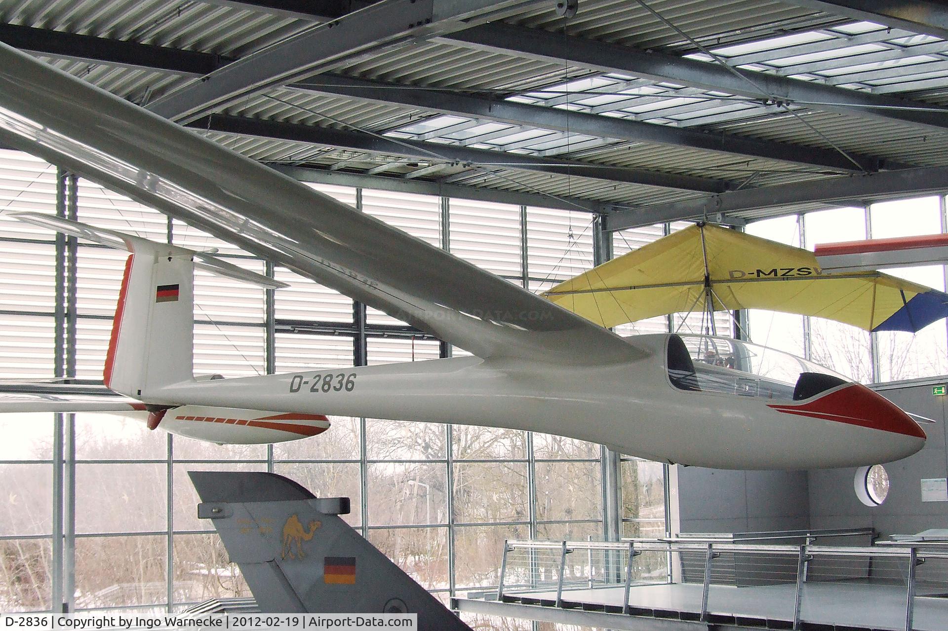 D-2836, 1967 Bolkow Phoebus C C/N 801, Bölkow Phoebus C at the Deutsches Museum Flugwerft Schleißheim, Oberschleißheim