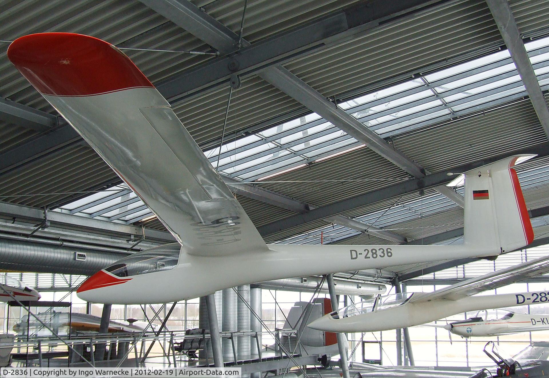 D-2836, 1967 Bolkow Phoebus C C/N 801, Bölkow Phoebus C at the Deutsches Museum Flugwerft Schleißheim, Oberschleißheim