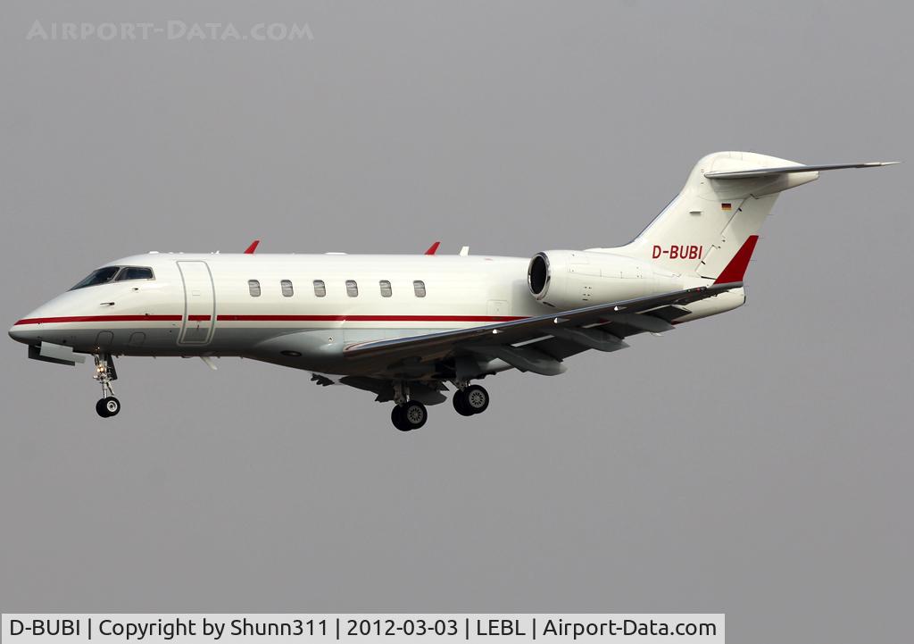 D-BUBI, 2007 Bombardier Challenger 300 (BD-100-1A10) C/N 20145, Landing rwy 25R