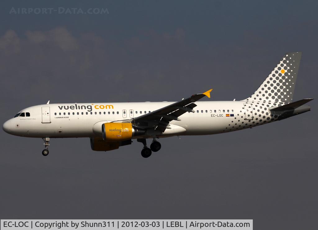 EC-LOC, 2011 Airbus A320-214 C/N 4855, Landing rwy 25R